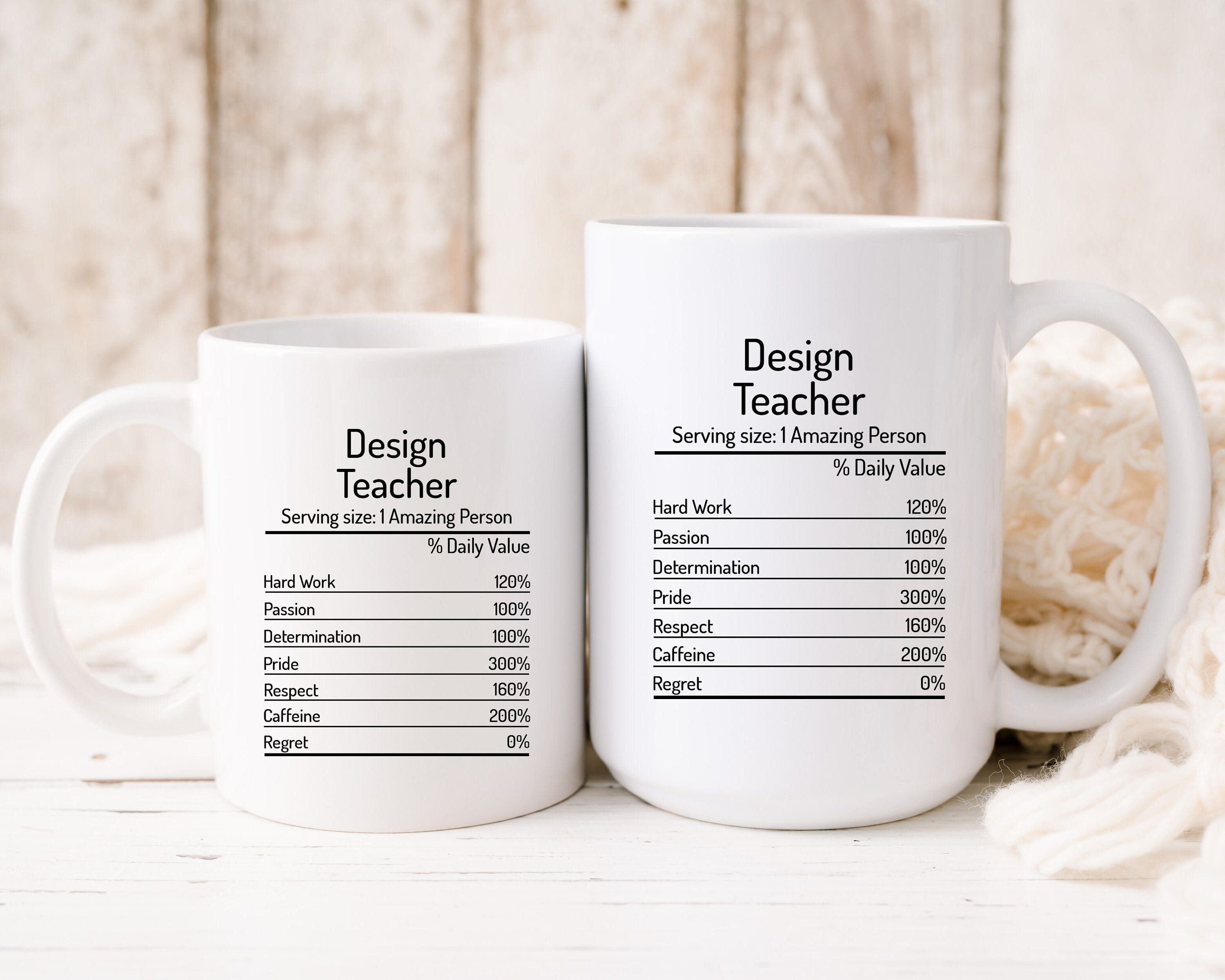 Design Teacher Nutrition Facts Mug, Design Teacher Mug, Design Teacher Gift, Design Teacher Coffee Mug, Gift For Teacher