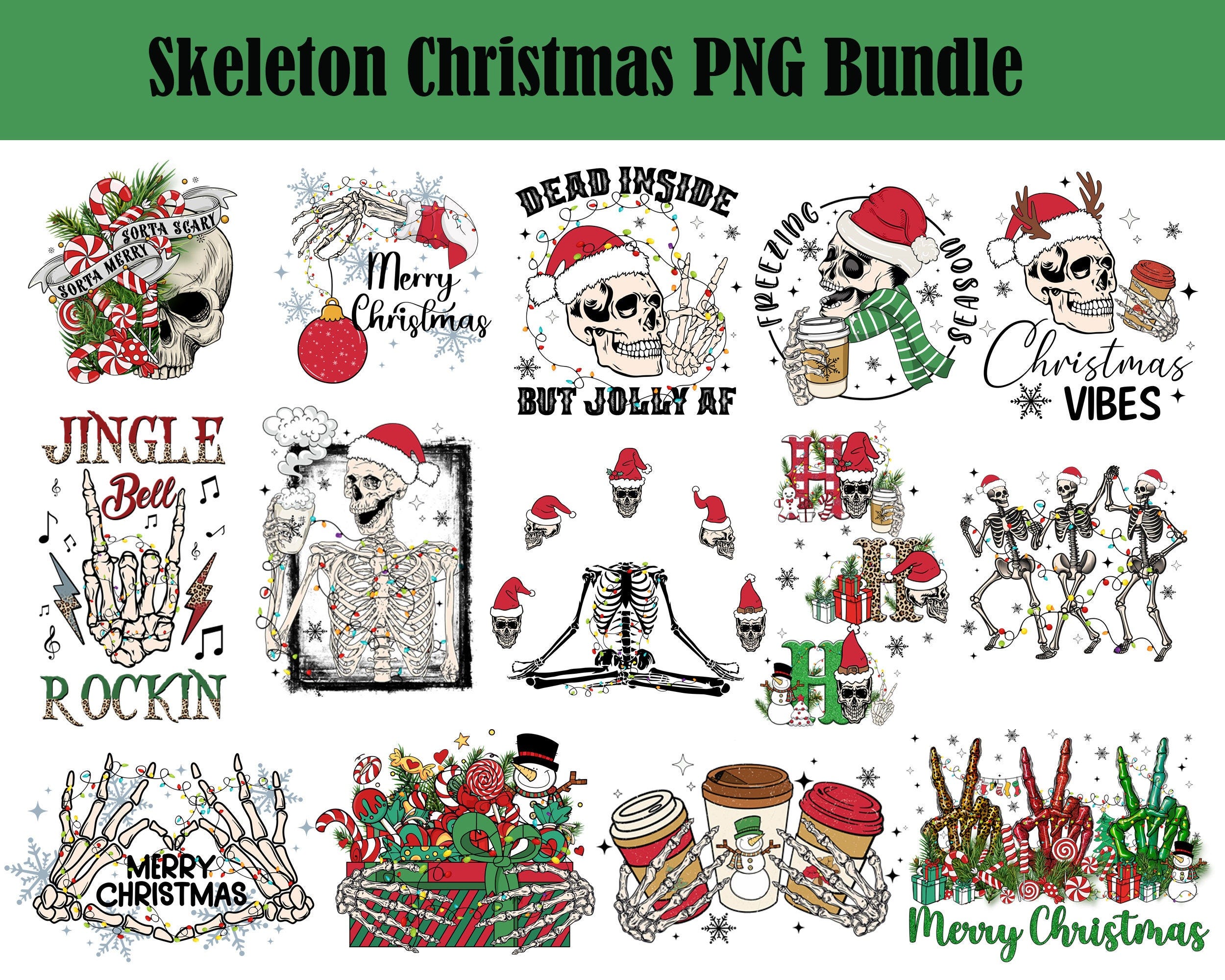 Christmas Skeleton Png Bundle, Retro Christmas Png, Dead Inside Png, Dancing Skeletons Png, Christmas Shirt Design, Christmas Quotes