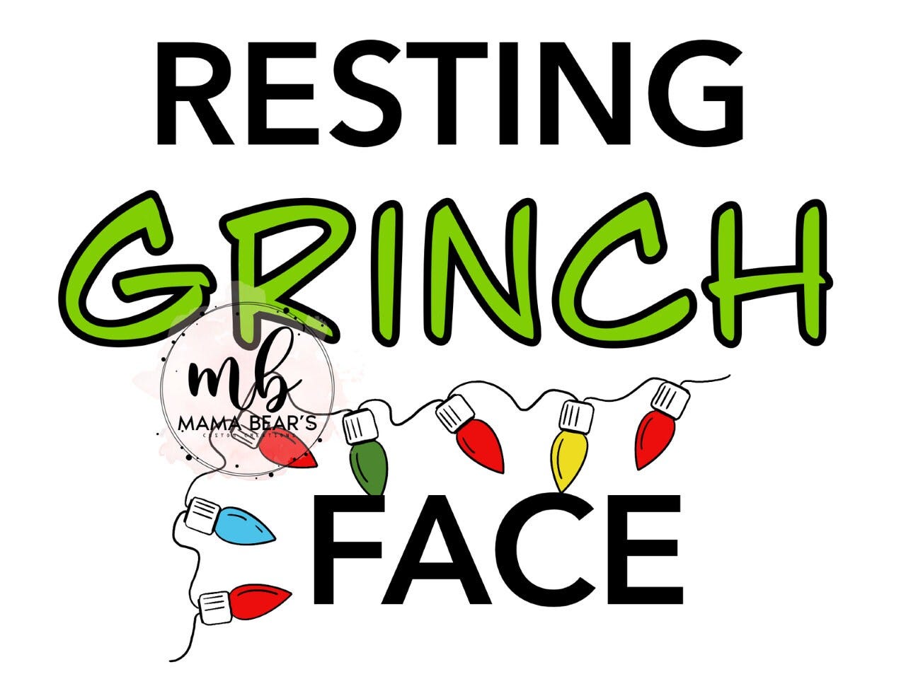 Resting Grinch Face Digital Download