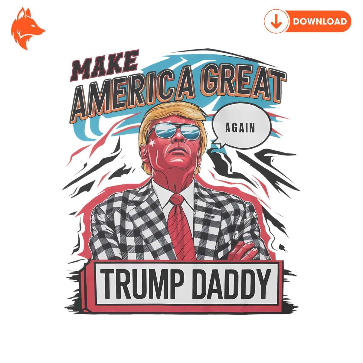 Retro Make America Great Again Donald Trump PNG
