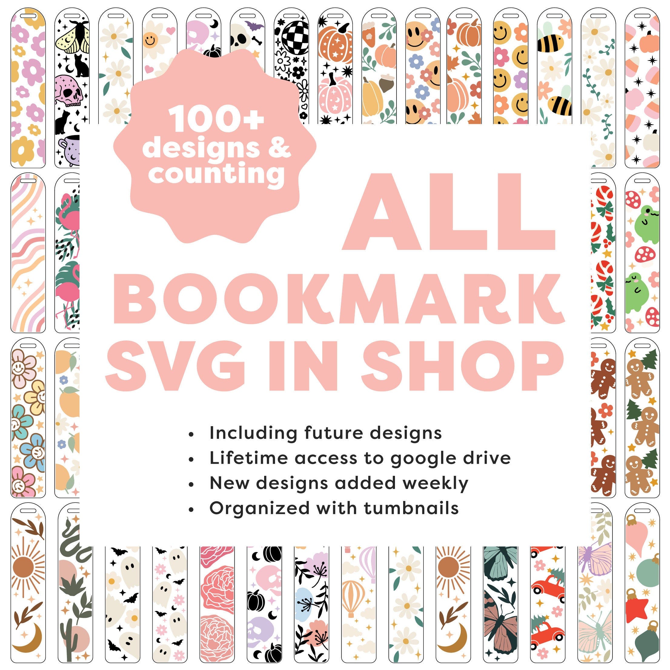 Bookmark Template SVG | Bookmark SVG Bundle | Book mark SVG | All In Shop svg Bundle | Teacher Gift svg | Boho Bookmark svg | Christmas svg