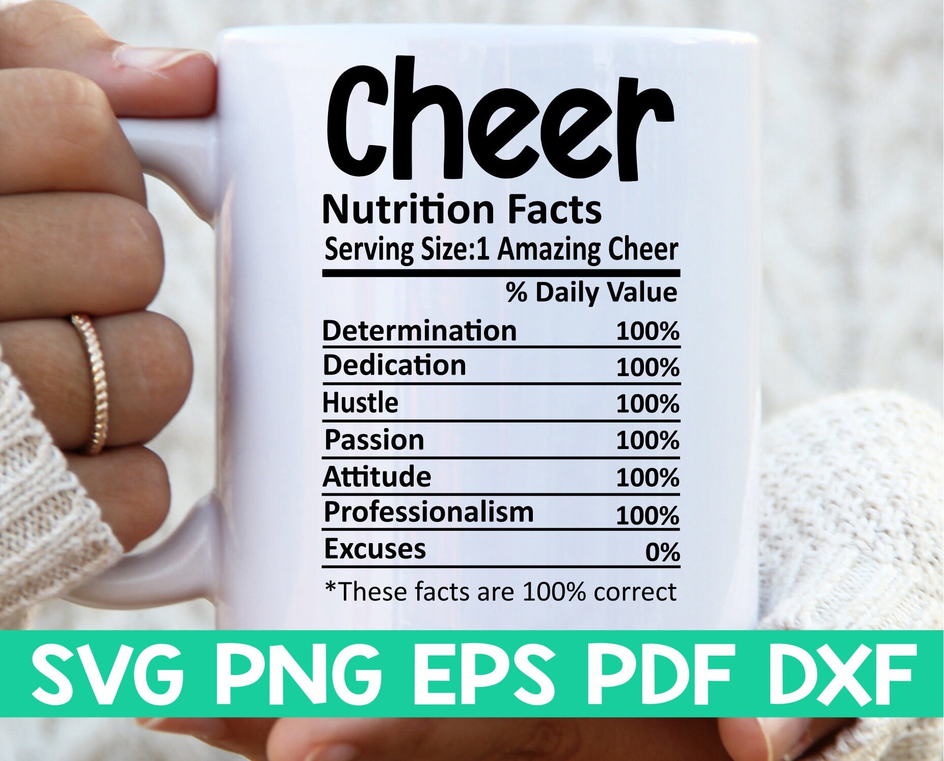 Cheer Nutrition Facts svg,Cheer Nutritional Facts svg,Cheer shirt svg,Gift for Cheer svg,Cheer cut file svg,Mug svg fileInstant download