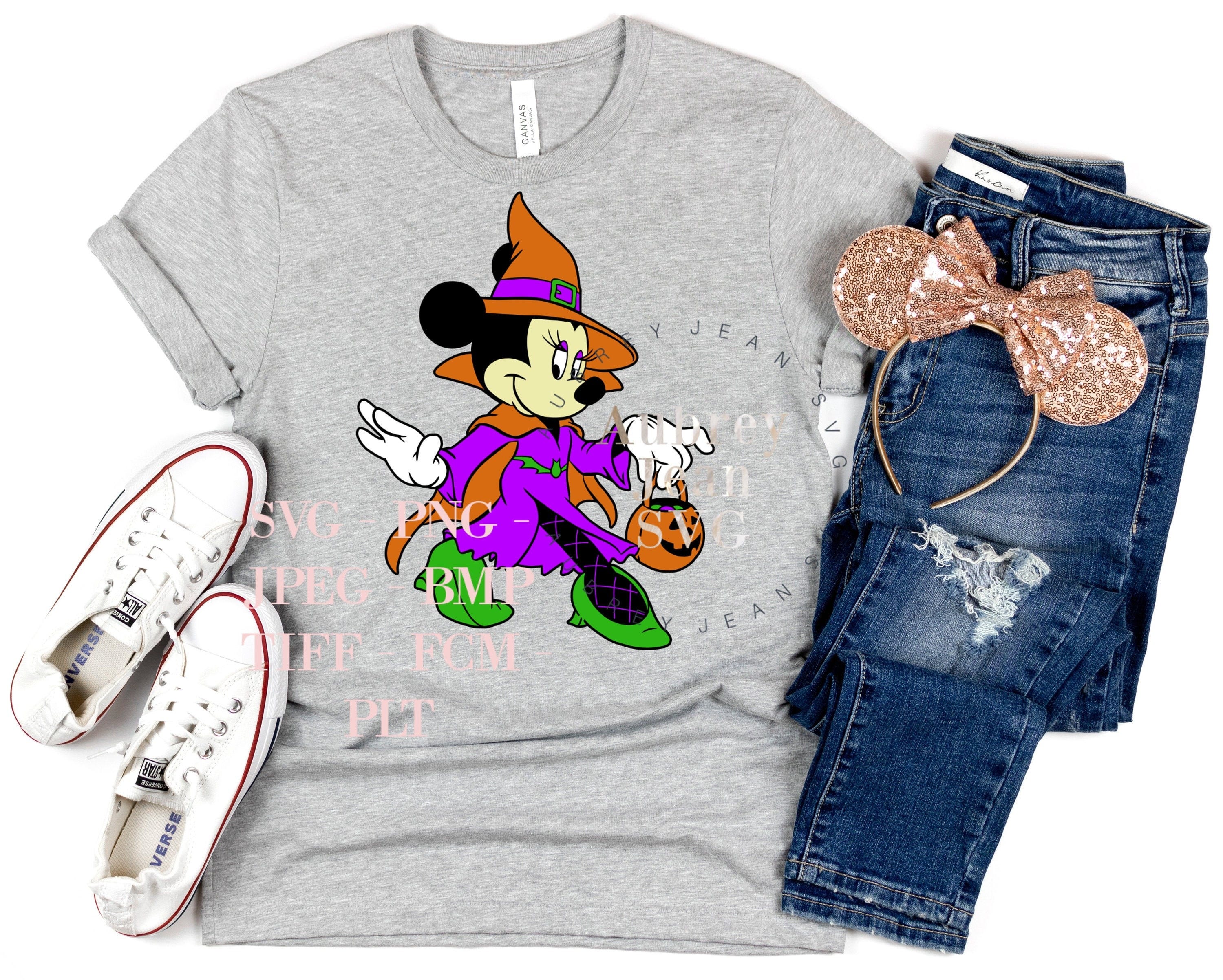 Witch Minnie Design *SVG* PNG Sublimation *Cricut Silhouette Studio Cutting Machine MNSSHP Mickeys Not So Scary Halloween Party Mickey