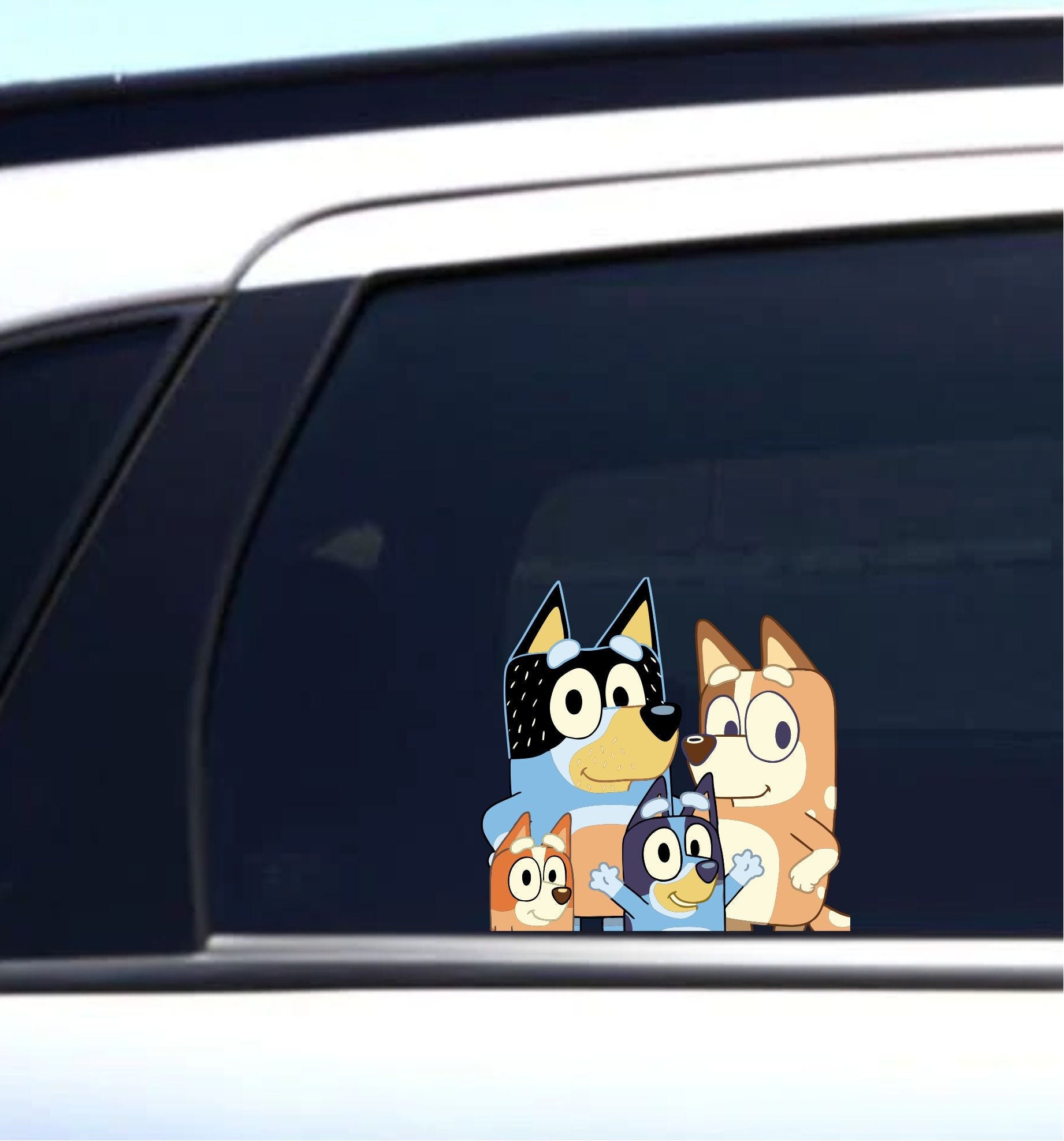 Bluey Family | Peeker | Peeking | Peek | Car Vinyl Stickers | Anime Stickers | Laptop | Phone | Cartoon Characters | Mom and Dad