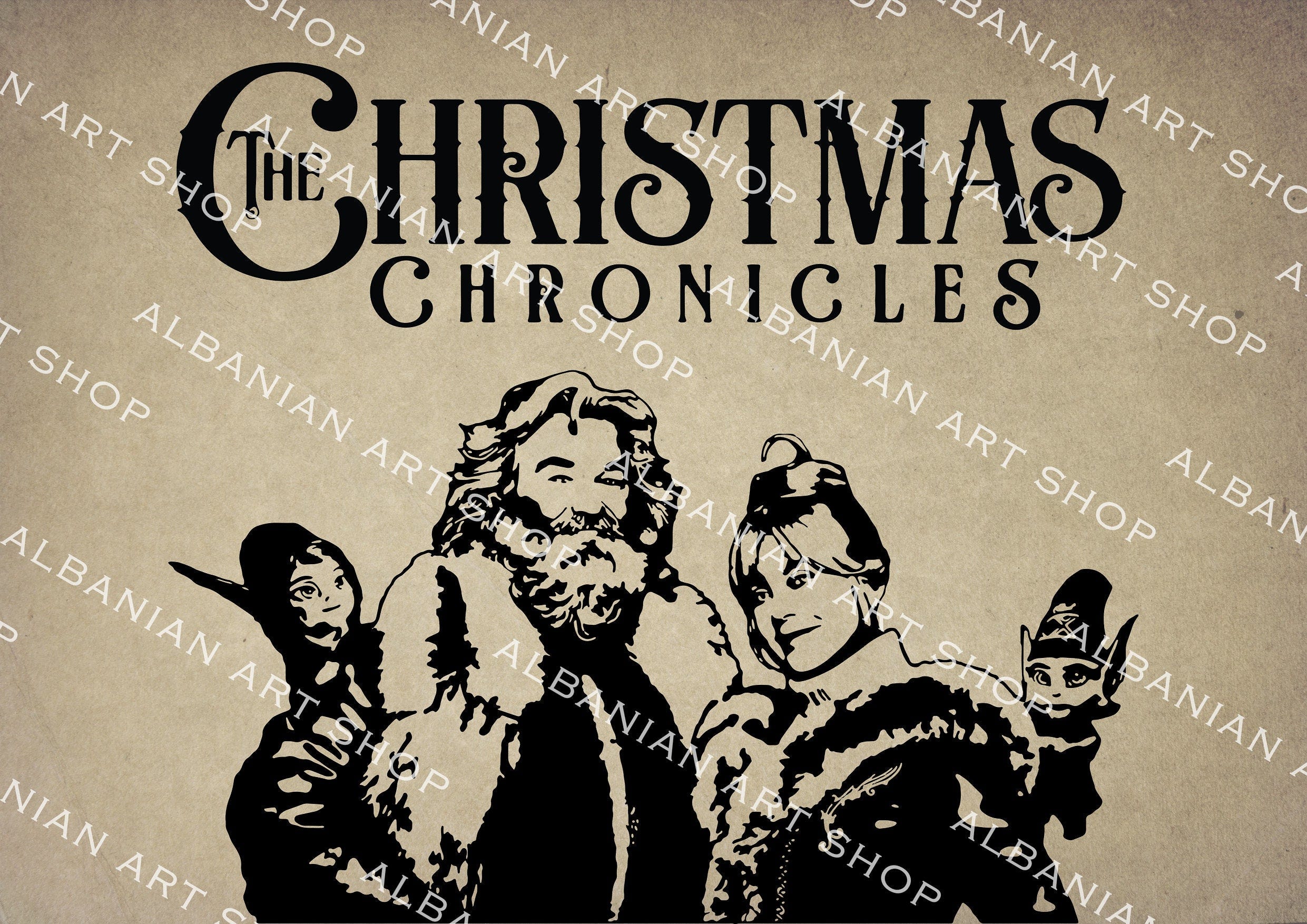 Instant Digital SVG PNG JPG Ai The The Christmas Chronicles  silhouette, vector, clipart, instant download. Wall art decor
