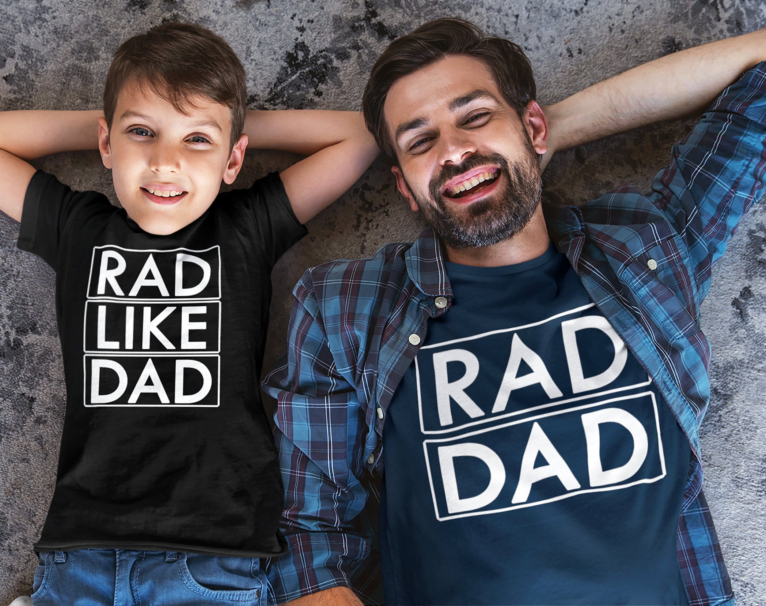 Rad Dad Matching Shirts - Funny Fathers Day Gift for Daddy - Fathers Day Tee