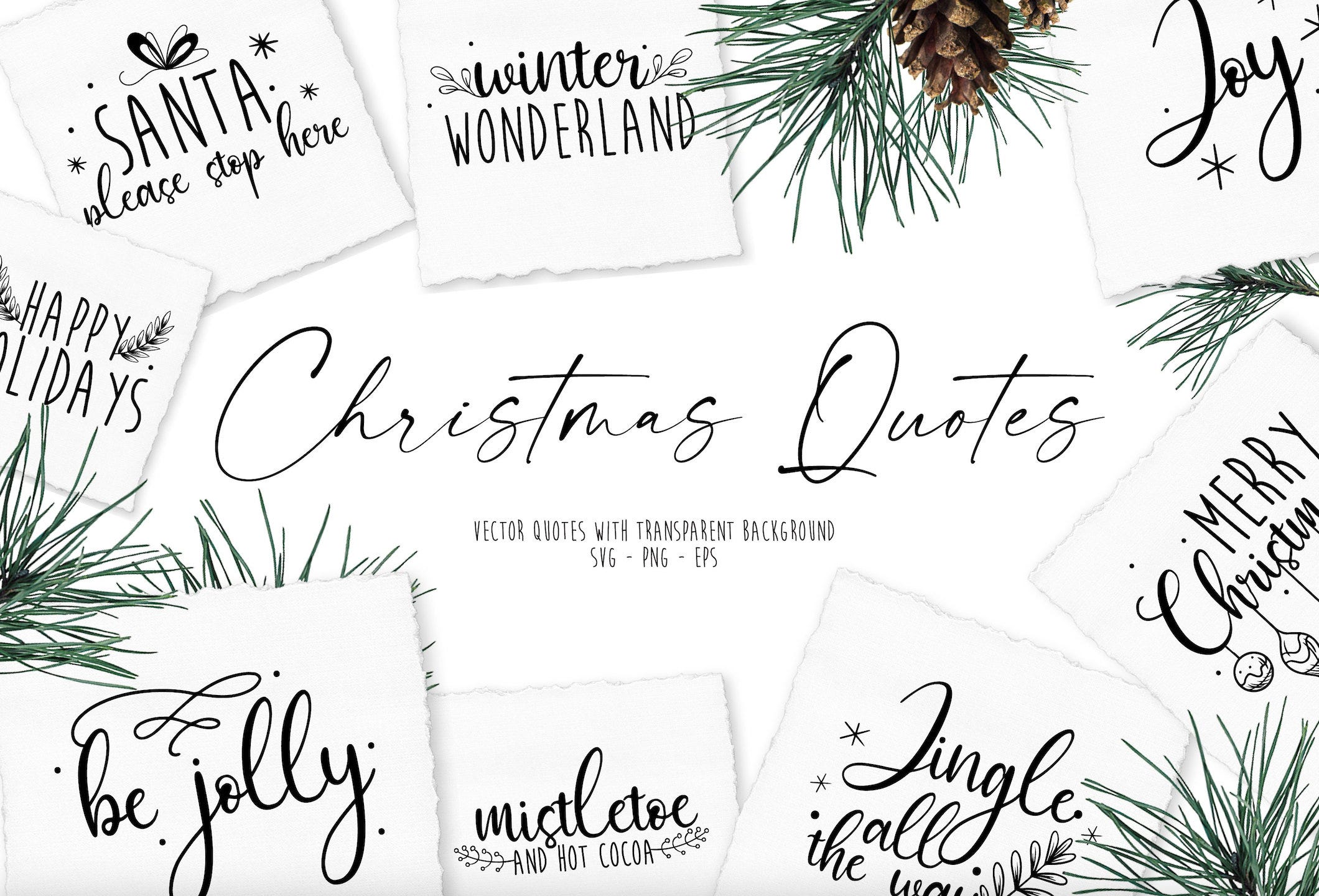 Modern Christmas SVG quote set, Christmas SVG, Christmas Cricut SVG file, Modern Christmas digital files, Cricut, Christmas, Holiday
