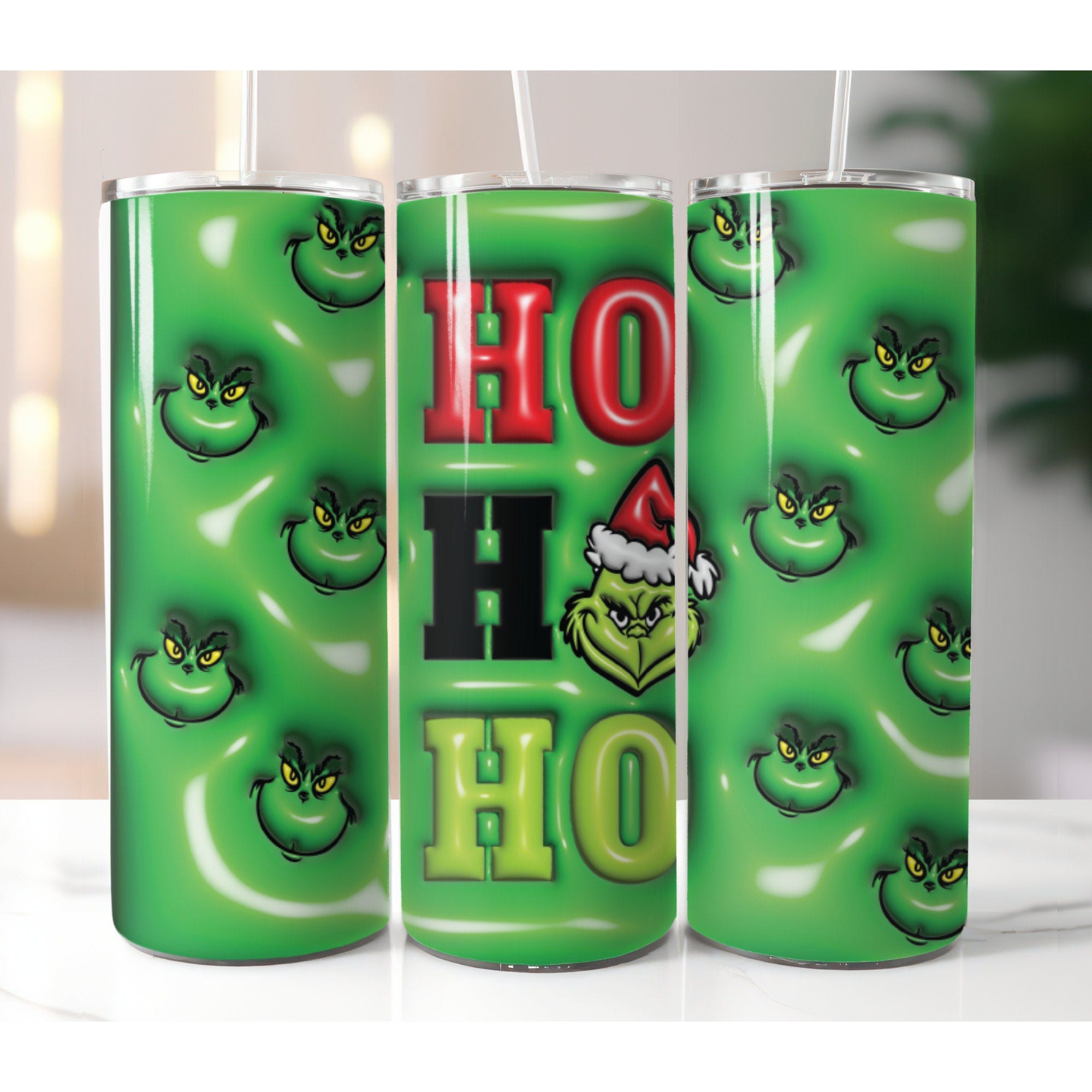 christmas hohoho  Grinchmas grinch tumbler, 20 oz Skinny Tumbler , 20oz Grinch Coffee Tumbler Png Sublimation christmas design