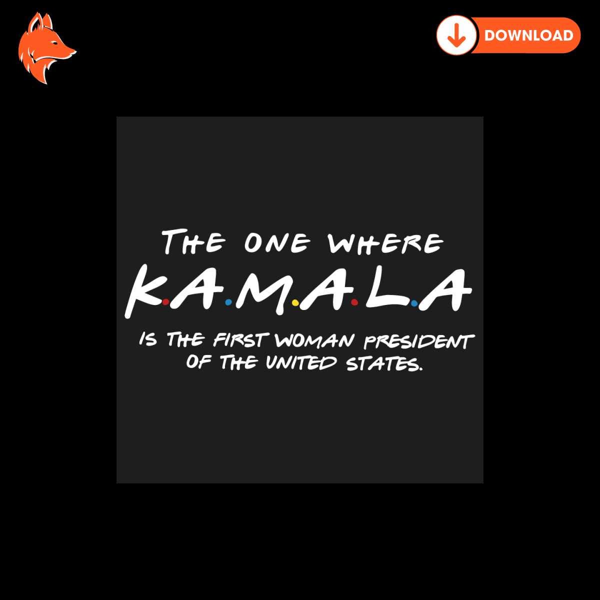 Free The One Where Kamala Is The First Woman President SVG