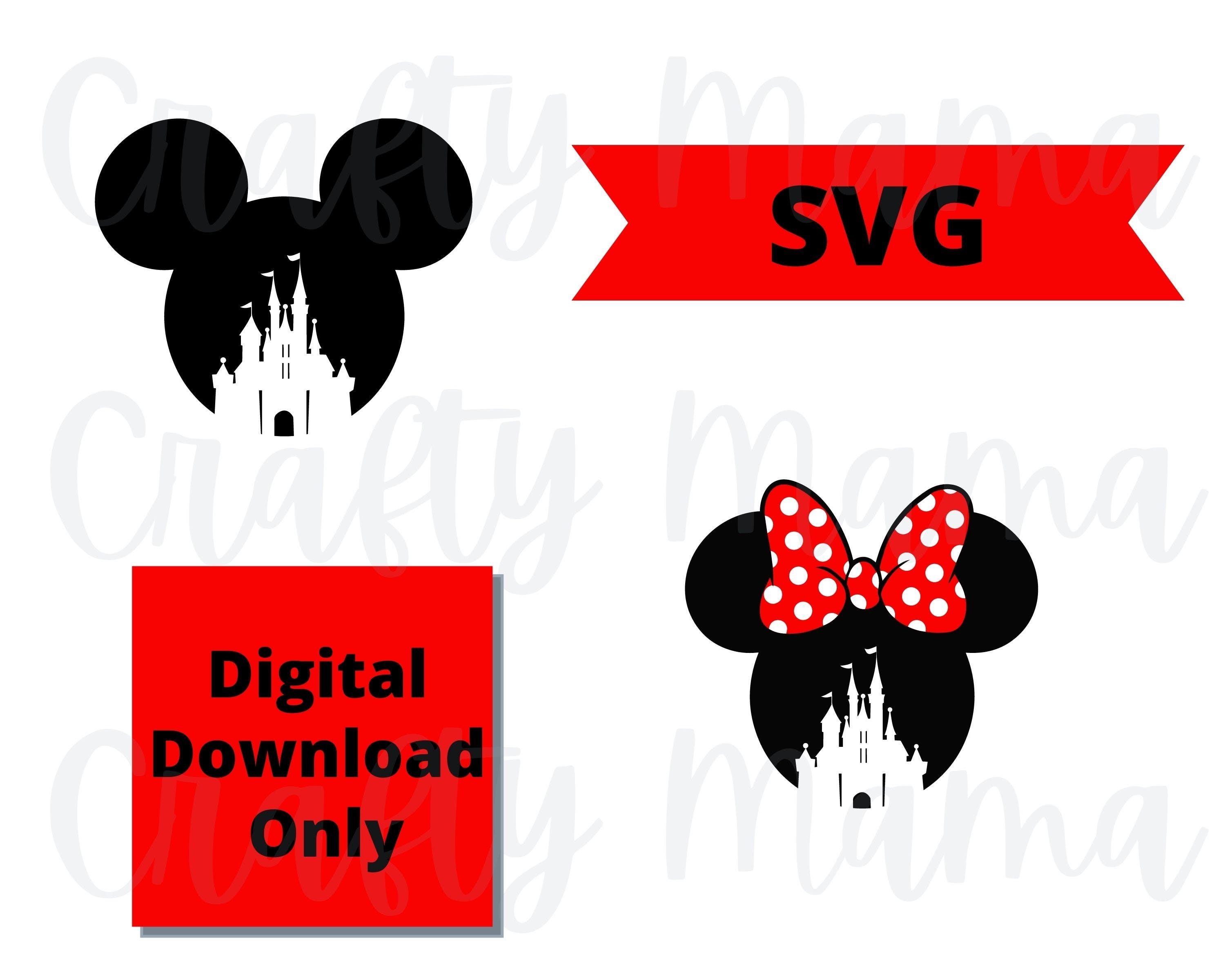 Mickey Minnie Castle SVG, Castle SVG, Mickey Minnie Head SVG