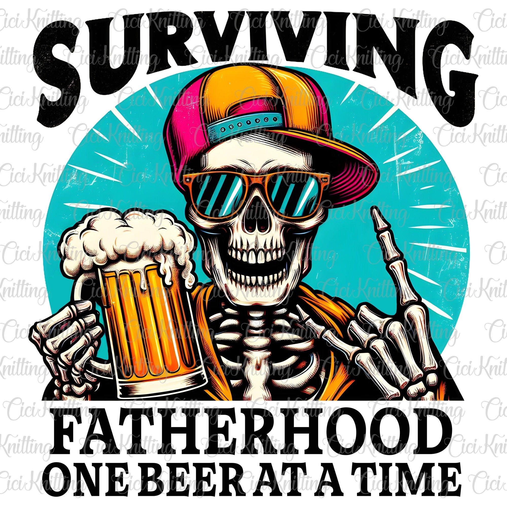 Surviving Fatherhood One Beer At A Time Svg Png Dad Png, Father