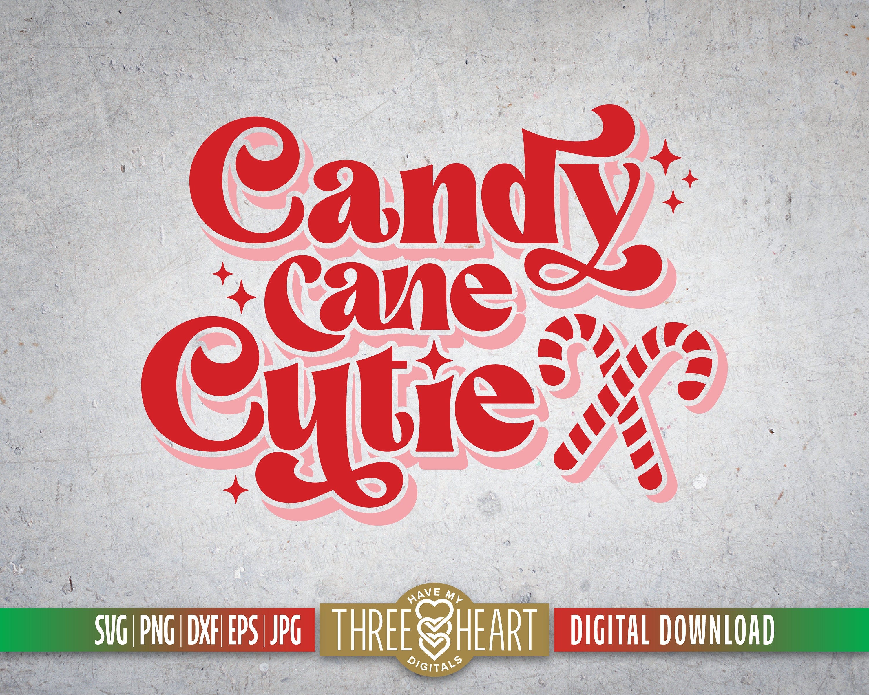 Candy Cane Cutie SVG, Christmas Cutie Shirt, Retro Girl