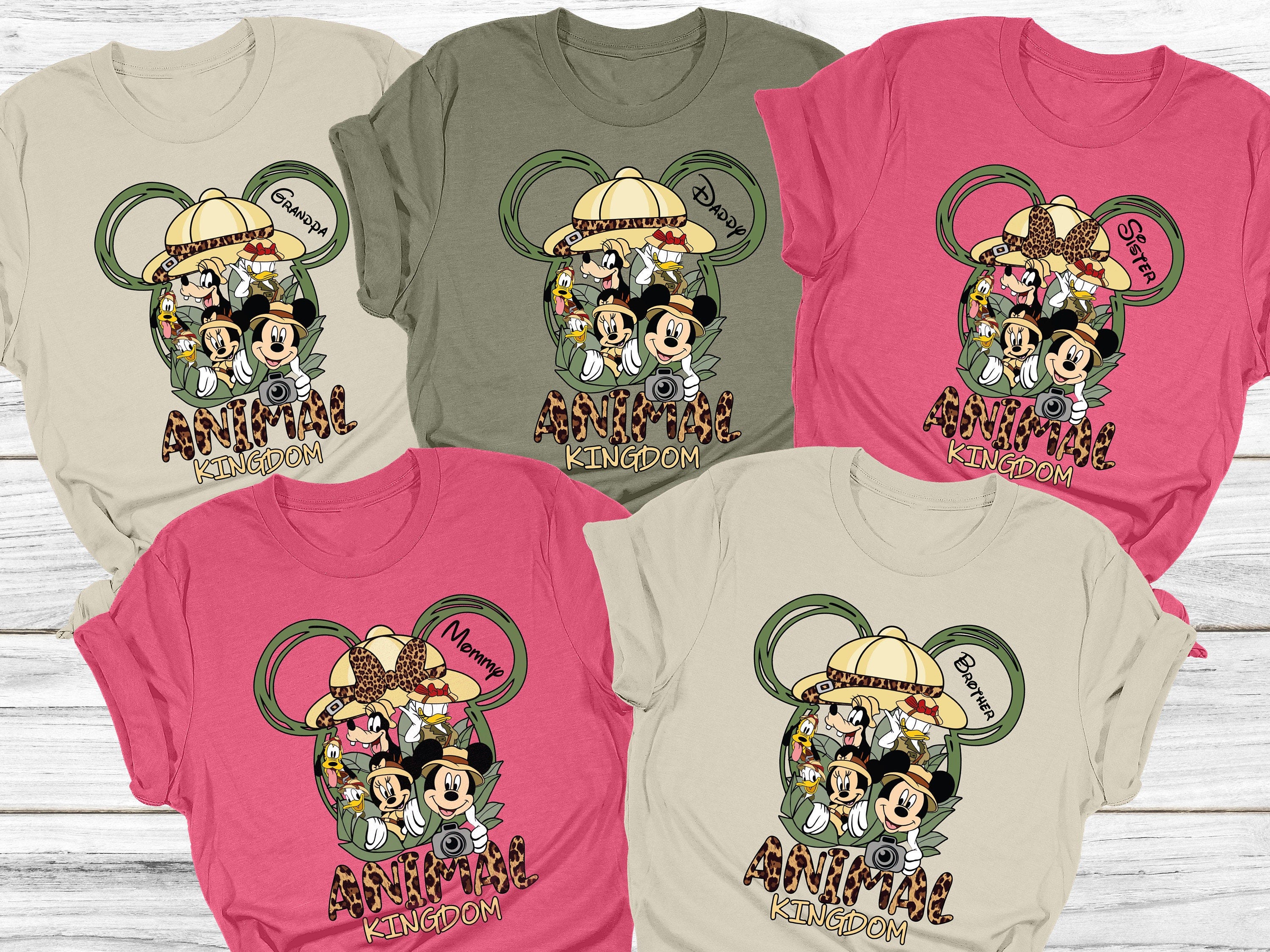 Custom Disney Animal Kingdom Shirt, Disneyworld Shirt, Safari Family Matching Shirts, Disney Trip Tees, Mickey Minie Shirts, Disney Vacation