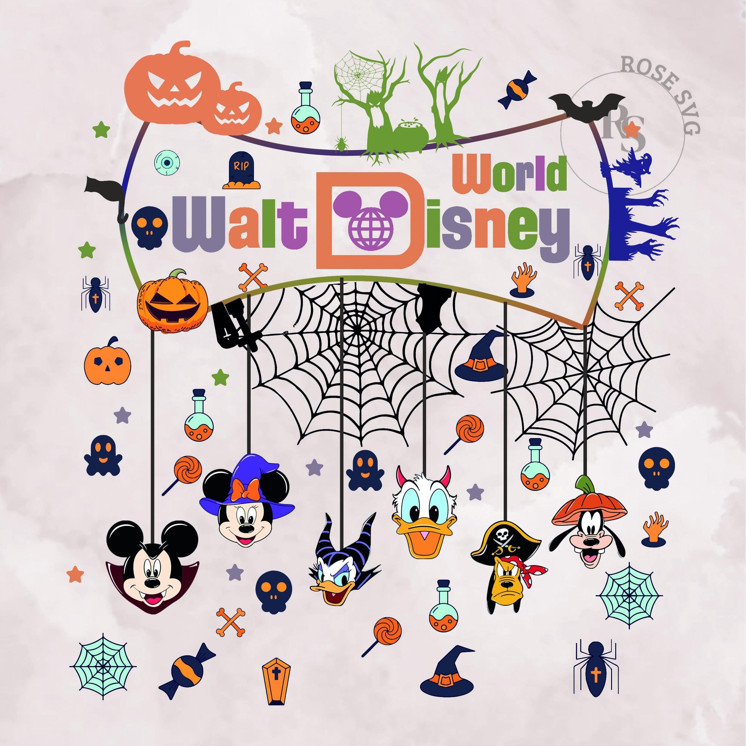 Halloween Walt World Disneyy Svg,Waalt Disneey World, Halloween SVG, Sublimation, Silhouette, Cut File, Instant Download,Printable Design