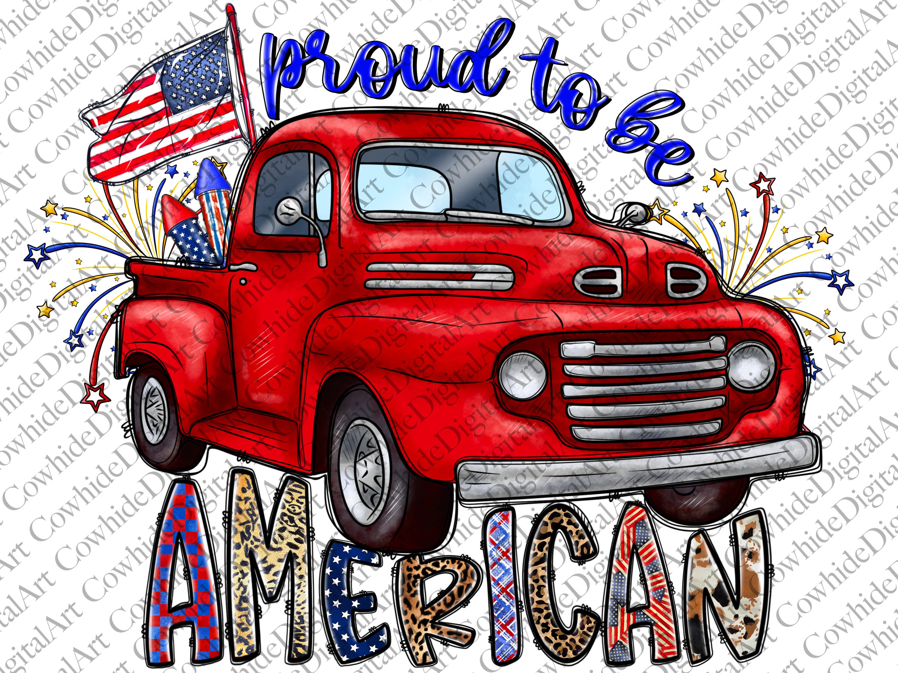 Red Truck Patriotic Png Sublimation Design, proud to be American Png, American Flag Png, Usa Png, Independence Day Downloads, 4th of July