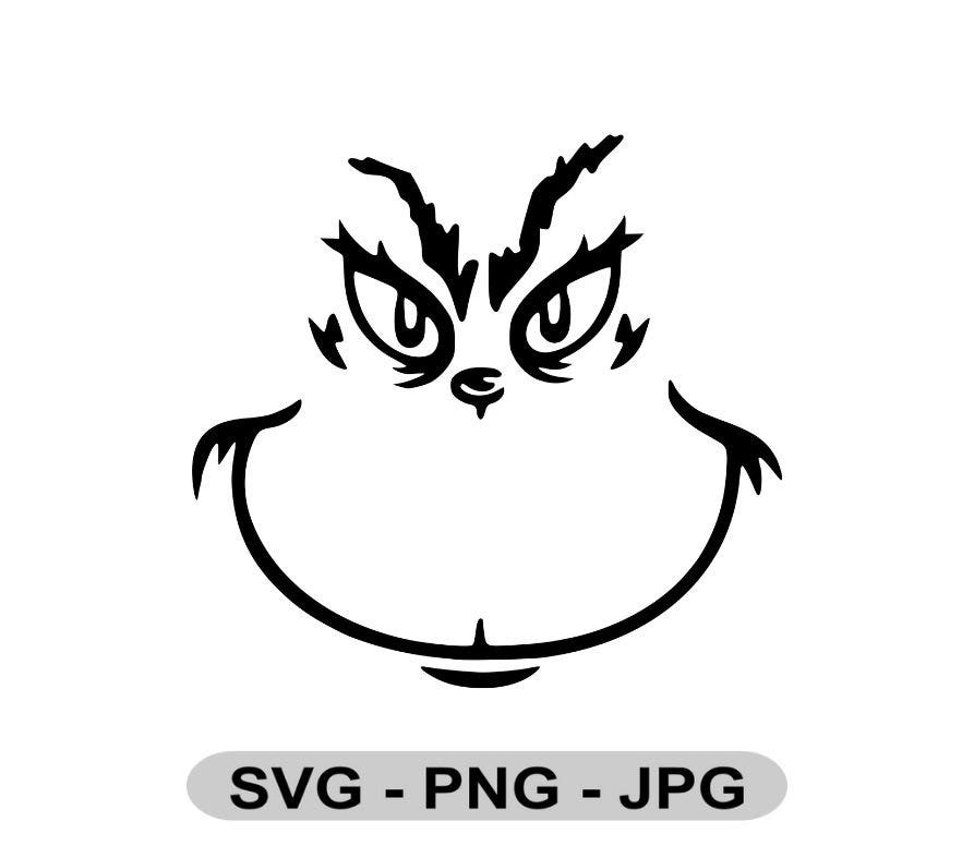 Christmas Grump SVG PNG JPG, Christmas Reindeer Face SvG PnG JpG, Cricut, Silhouette, Digital Download, svg, png, jpg