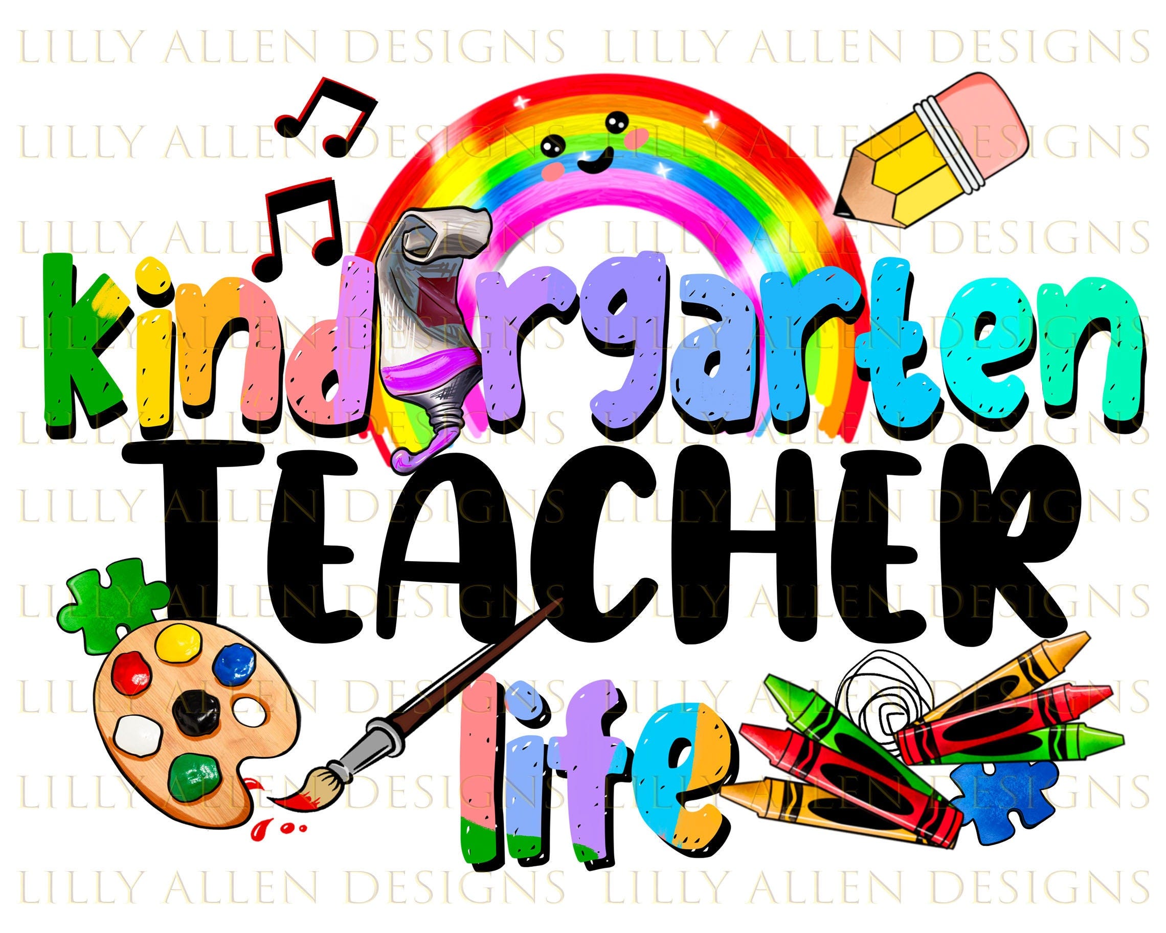 Kindergarten Teacher Life Png Sublimation Design, Kindergarten Teacher Png, Back To School Png, Teacher