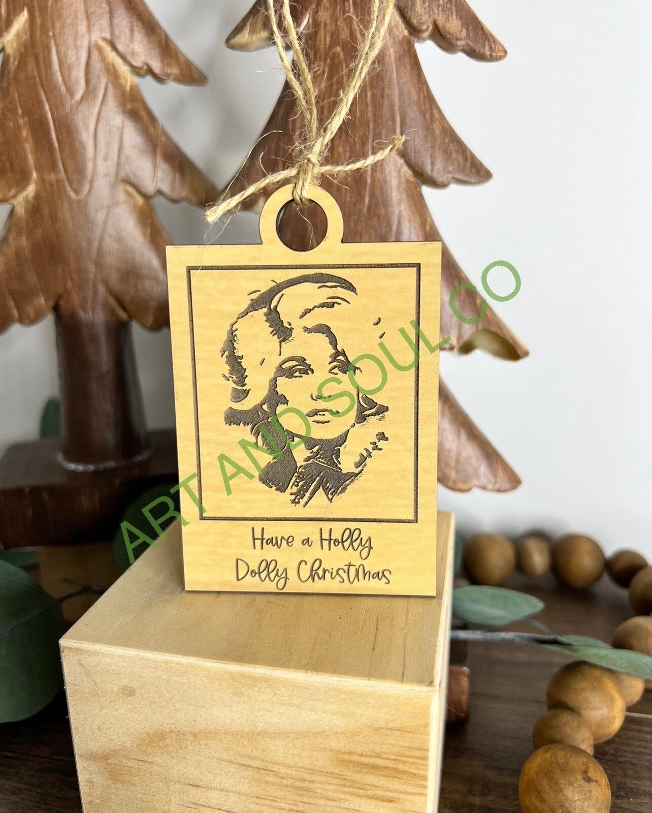 SVG FILE Dolly Parton Christmas Ornament