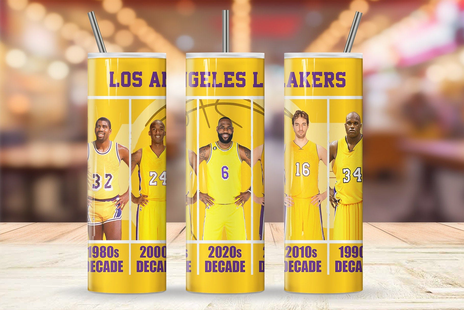 Lakers Basketball 20oz Tumbler Wrap Design PNG SVG Sublimation