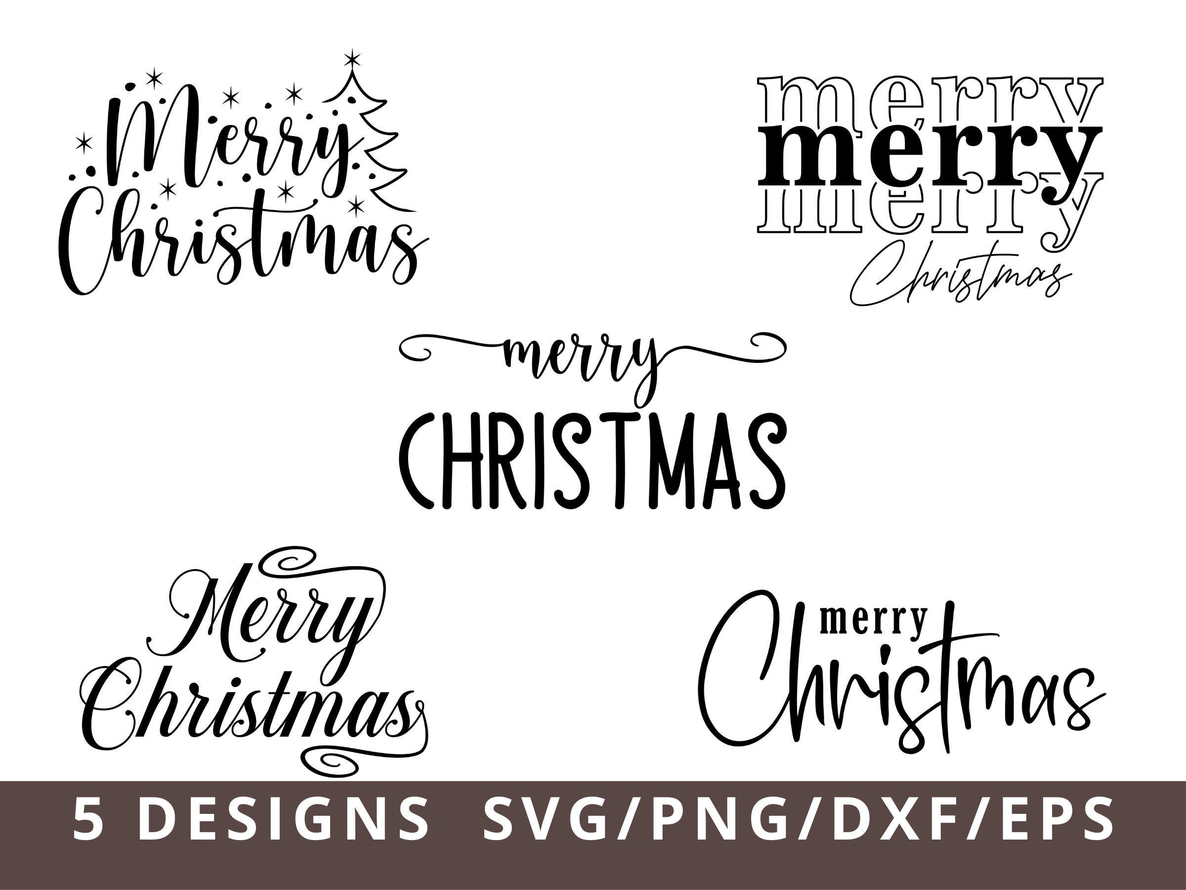 Merry Christmas Svg, Christmas Svg, Digital Cut file, Winter Svg, Merry Christmas Png Svg Dxf, Christmas Tree Svg, Commercial Use