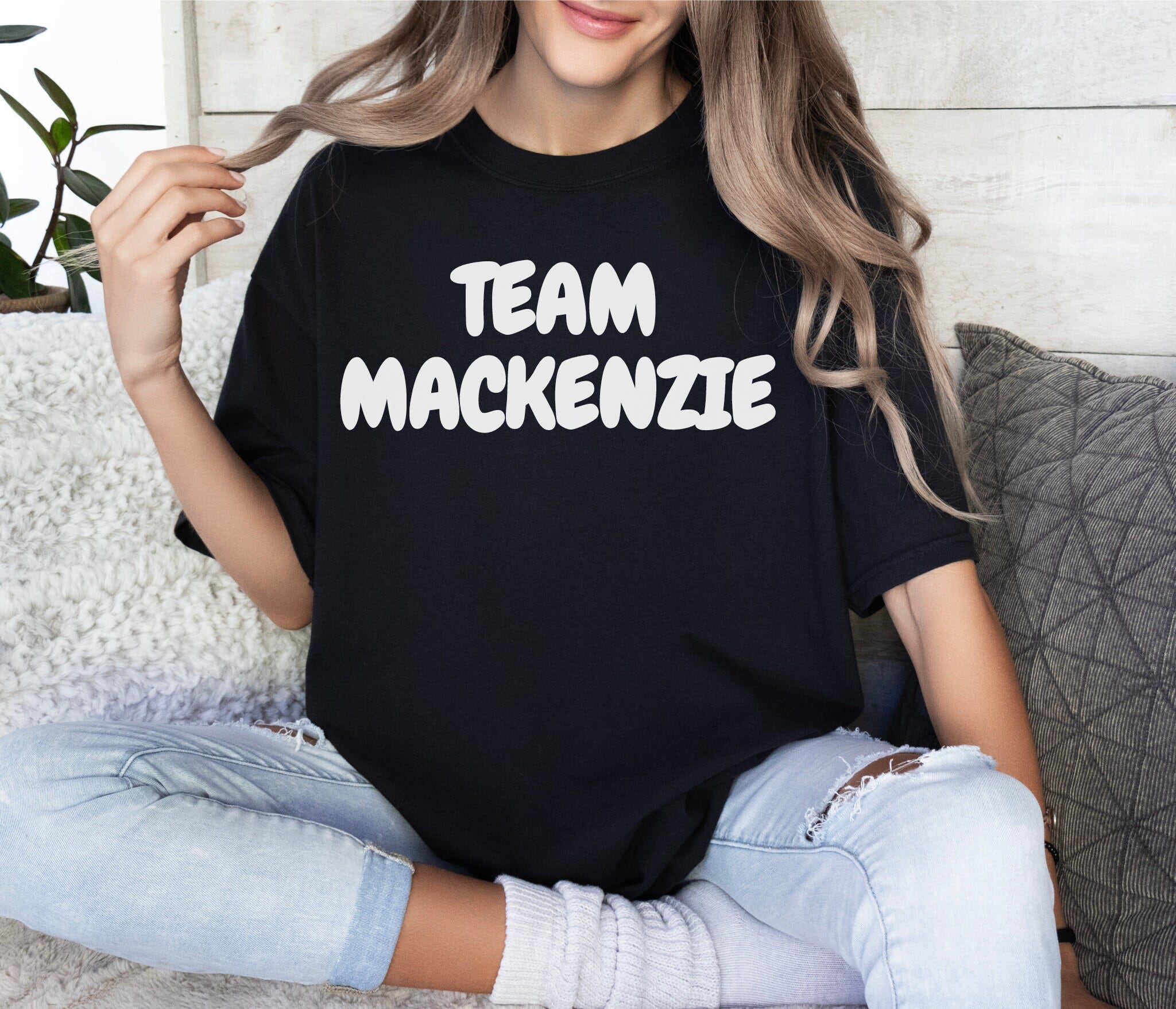 Team Mackenzie, Bluey shirt, Bluey shirt adult, Bluey T-Shirt, Bluey Tees, Birthday gift, Bluey Mom, Bluey Dad, Bluey Tee, Bluey tshirt