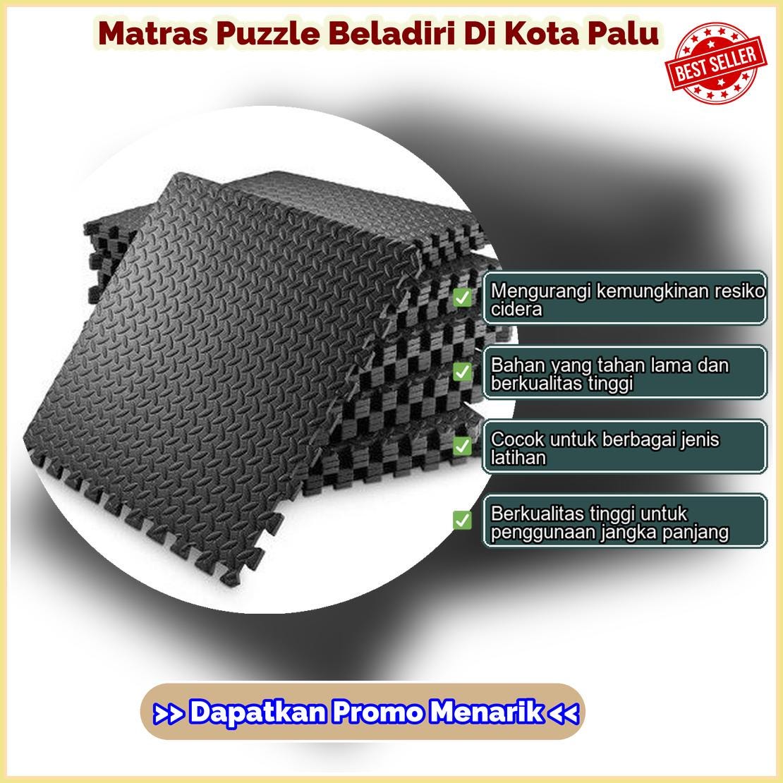 Matras Puzzle Beladiri Di Kota Palu