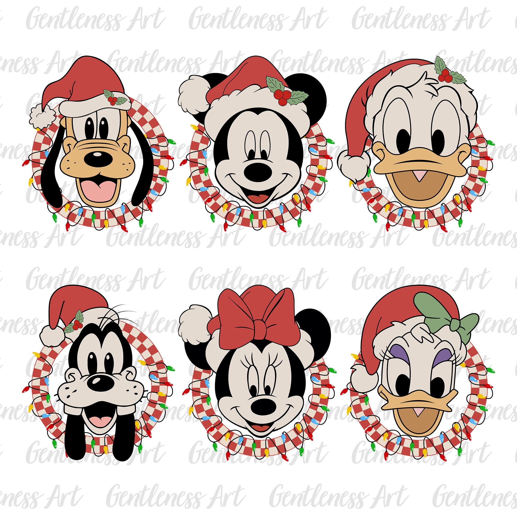 Bundle Christmas Mouse And Friends, Merry Christmas Svg Png, Christmas Squad Svg, Xmas Friends Svg, Holiday Season Svg