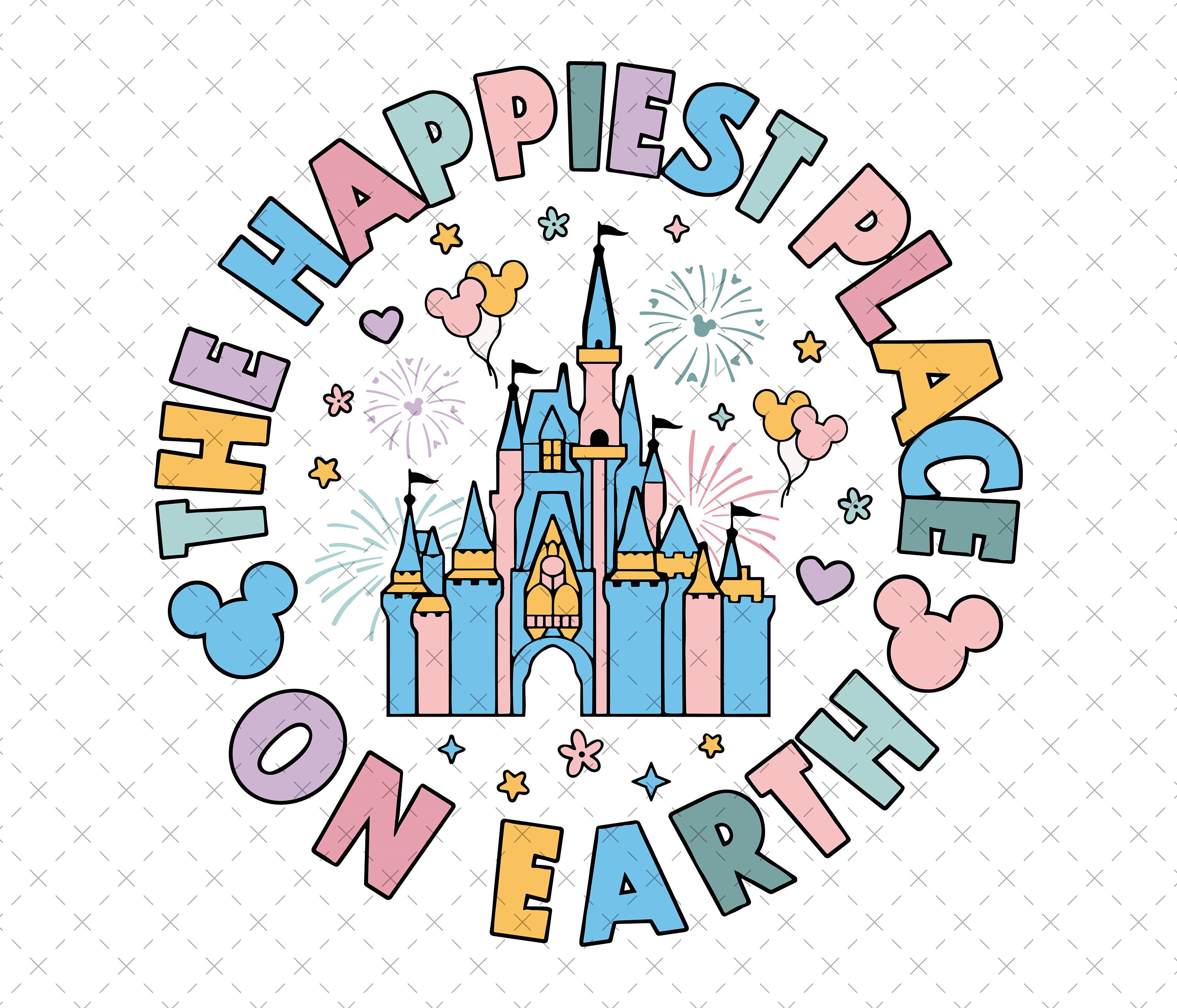 The Happiest Place On Earth Svg, Magical and Fabulous Svg, Family Trip, Colorful Vacay Mode Svg, Magical Kingdom Svg Png, Magic Castle Shirt