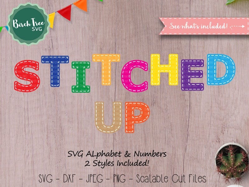 Stitched Alphabet SVG Fonts Cutfile, Stitch Cricut Font SVG, Cuttable Alphabet, Embroidery Style Svg Font Digital files Svg Dxf EPS Png Jpeg