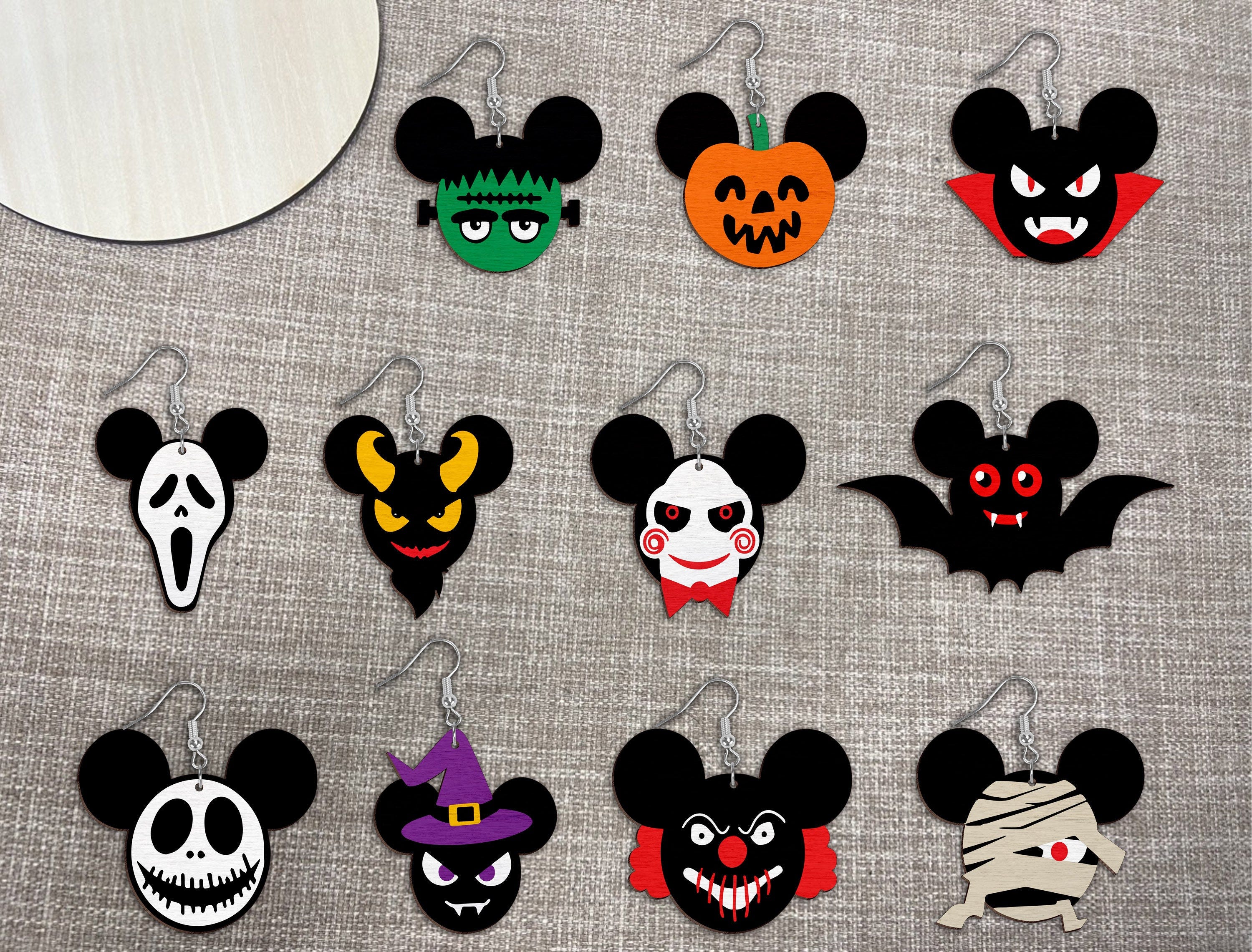 Halloween Earrings SVG, Halloween Mouse Earrings Svg, Mouse Ears Svg, Faux  Earrings SVG, Glowforge Svg, Cricut Earrings, Cricut files