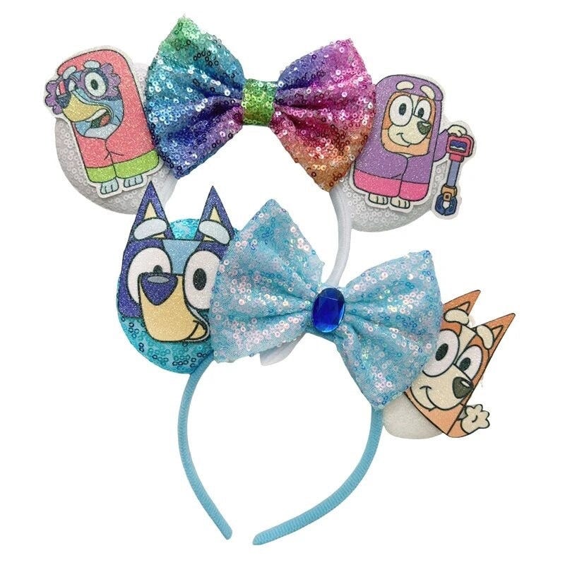 Bluey Headband | Bluey Birthday | Bluey Gift | Bluey Disney Ears | Mickey Ears Headband