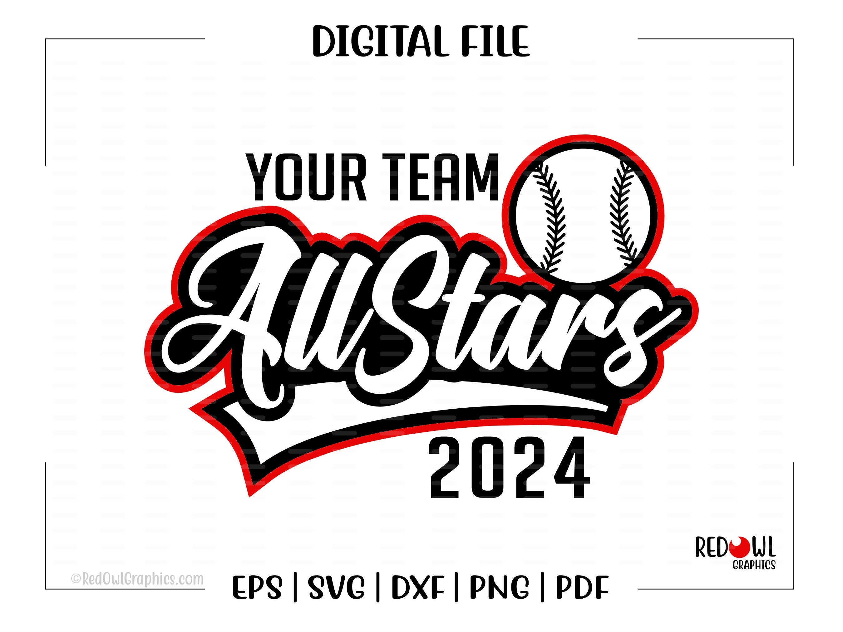 Custom, Personalized, Baseball svg, All Star svg, Baseball, All Star, All-Stars, Mascot, svg, dxf, eps, png, pdf, sublimation