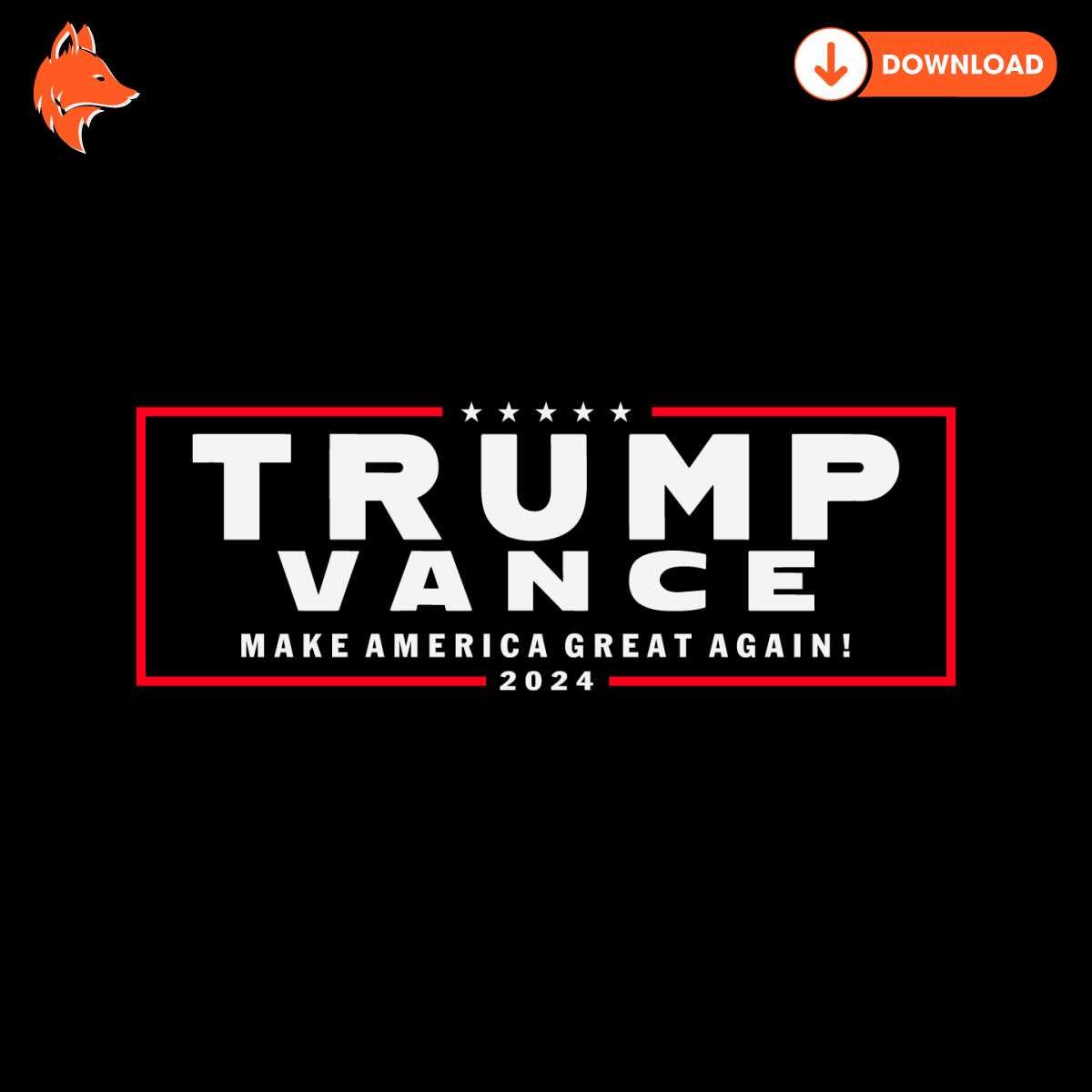 Free Trump Vance Make American Great Again SVG