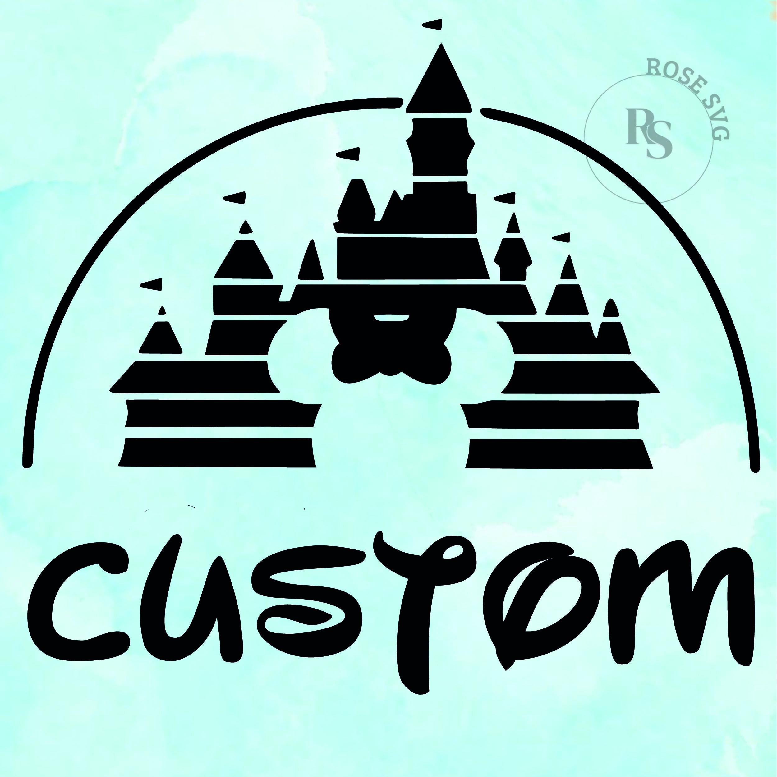 Custom Disney, Castle Silhouette SVG PNG, Family Vacation Svg, Customized Trip Svg, Instant Download, Cut File, Clipart, Clipart