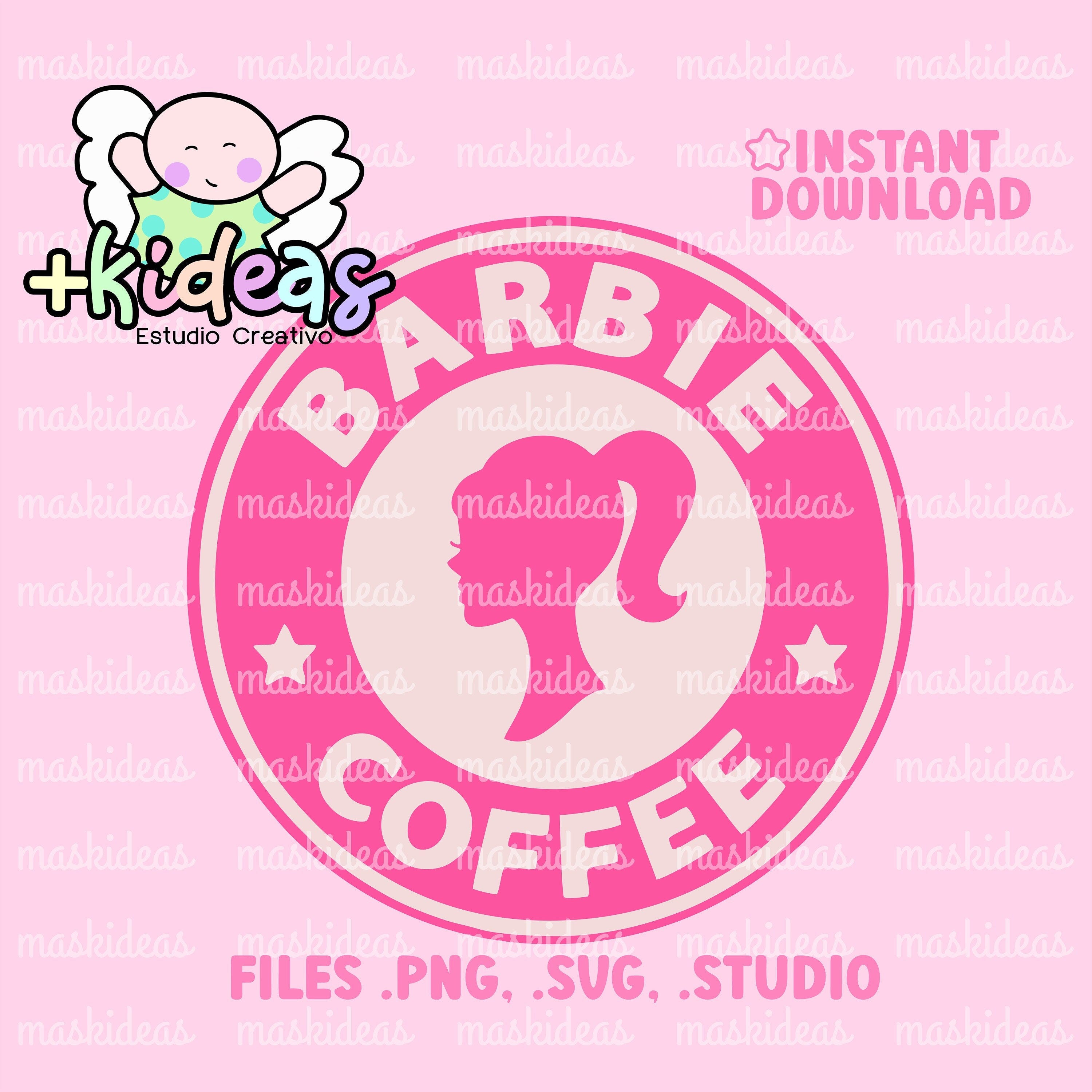 Barb Coffee Logo, PNG, SVG & SILHOUETTE Studio, Digital Instant Download, Iron-on, Transfer, Dtf, Sublimation...