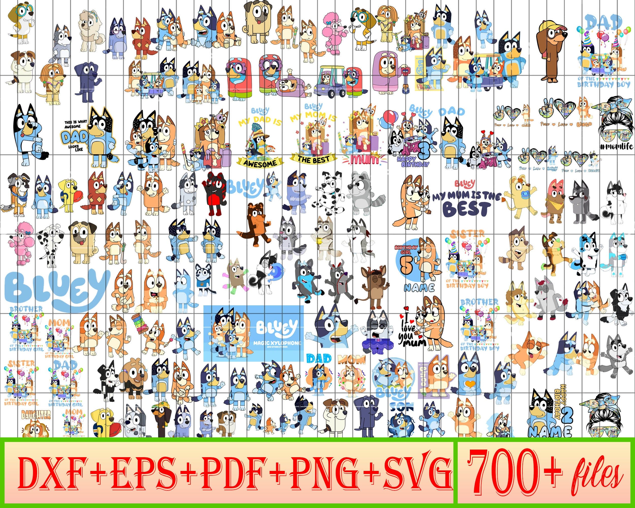 700+ files Bluey, Mega Bundle Bluey Png Svg, Bluey Family, Bluey Birthday, Bluey Bingo, Bluey Mom, Bluey Dad, Bluey Friends, Grandma Bluey
