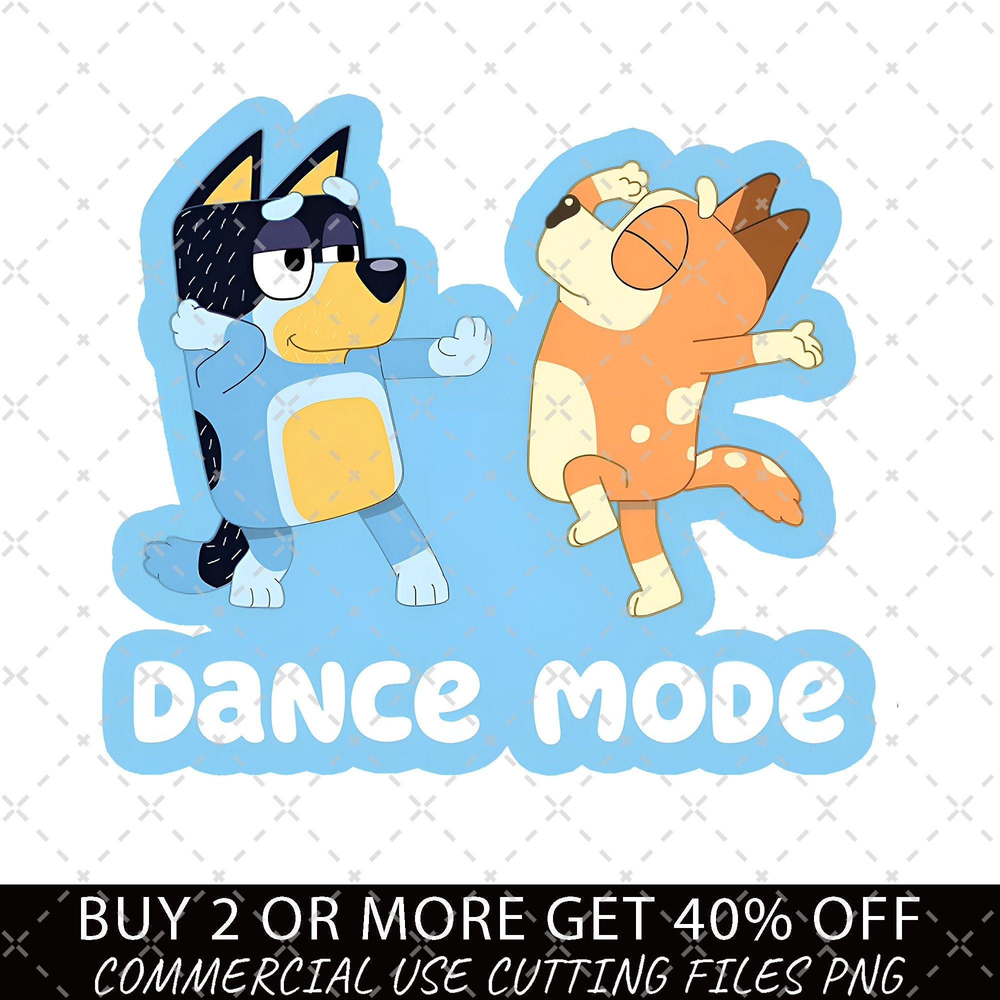 Bluey Png, Bluey Dance Mode PNG, Bluey Family Png, Decal Files, Vinyl Stickers, Car Image