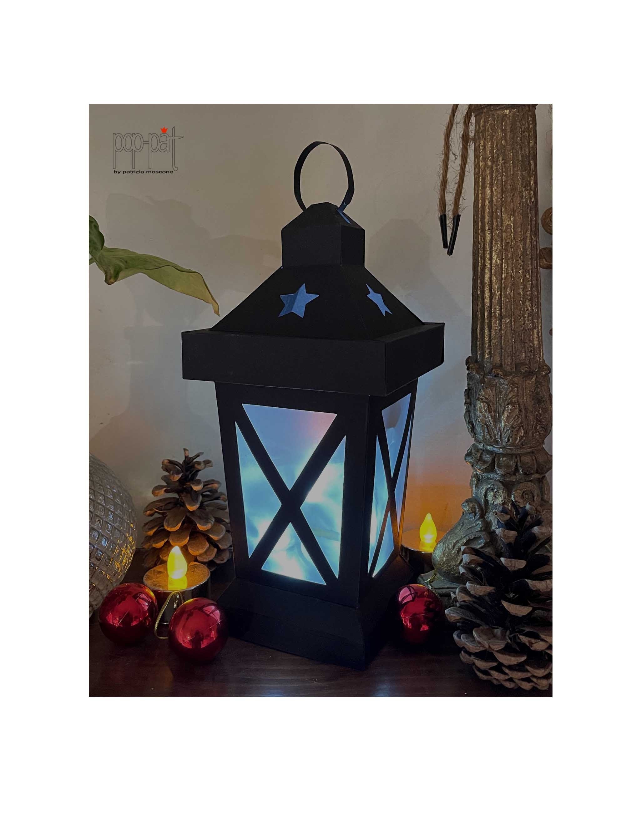 Lantern - SVG 3D - Christmas - Silhouette file - Cricut file