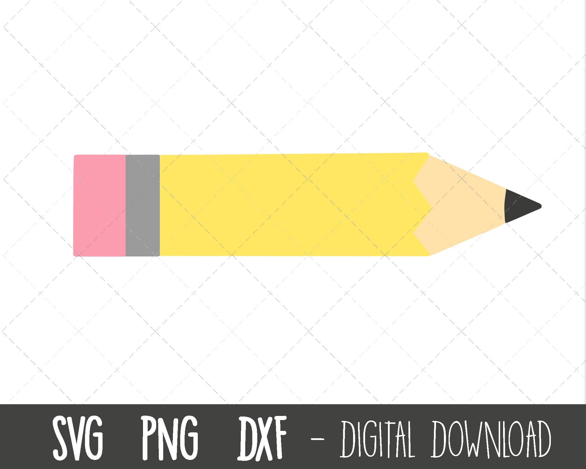 Pencil SVG, pencil clipart, school svg, teacher svg, pencil png, pencil cut file, pencils svg, dxf, pencil cricut silhouette svg cut file