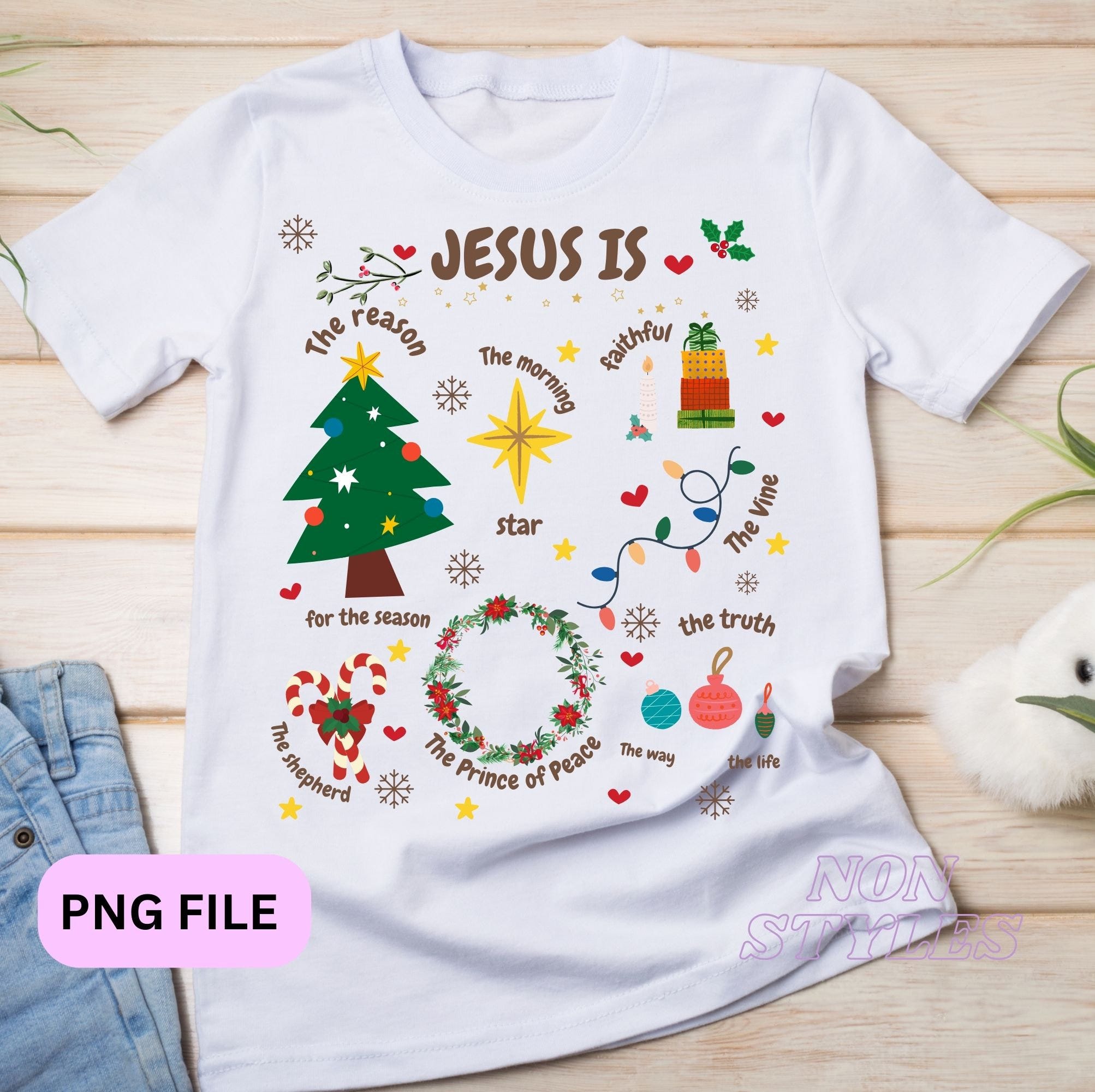 Religious Christmas Kids png, Retro Nativity Toddler png, Custom Christmas Kids T-Shirt, Christian Kid Holiday Tee png