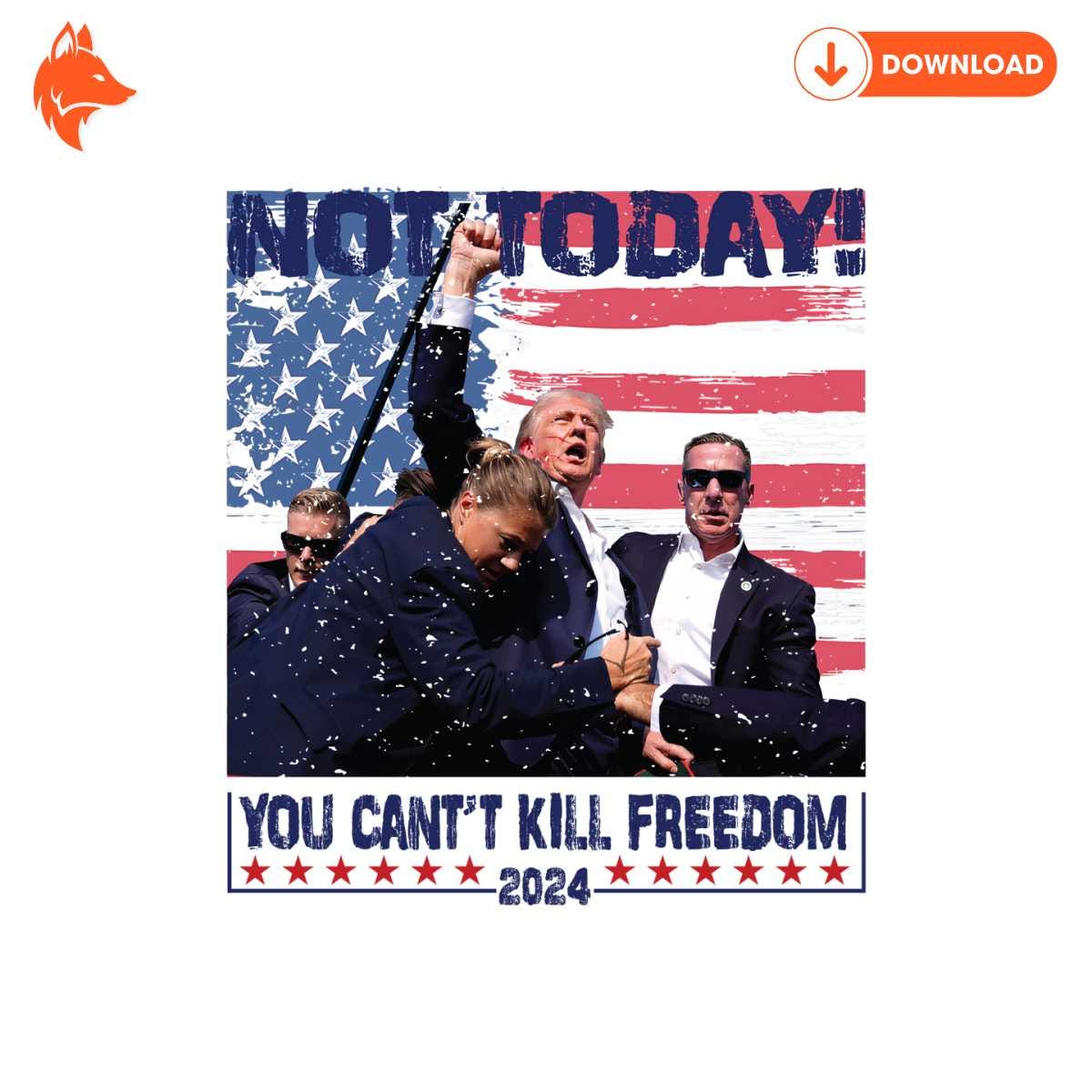 Free Retro Not Today You Cant Kill Freedom 2024 PNG