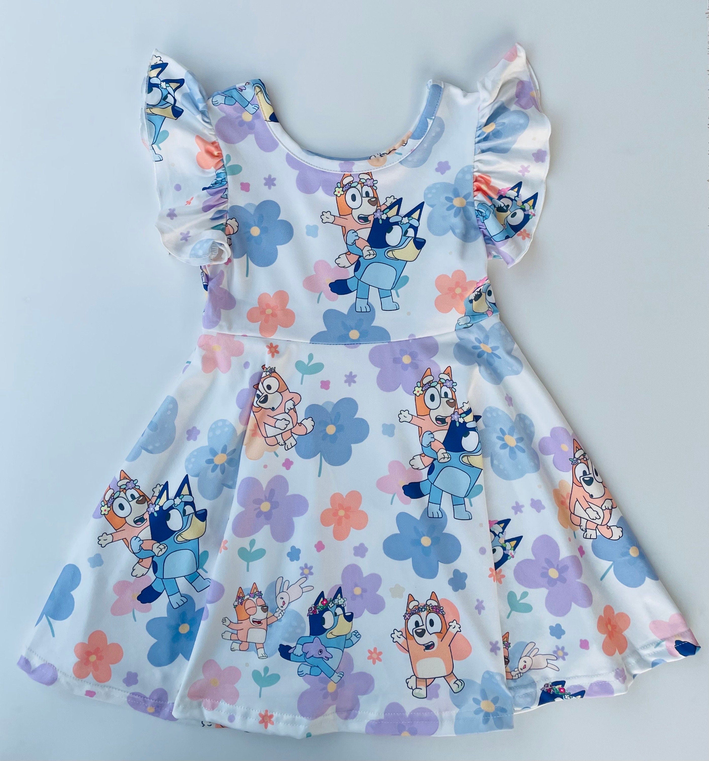 Bluey and Bingo Floral Dress