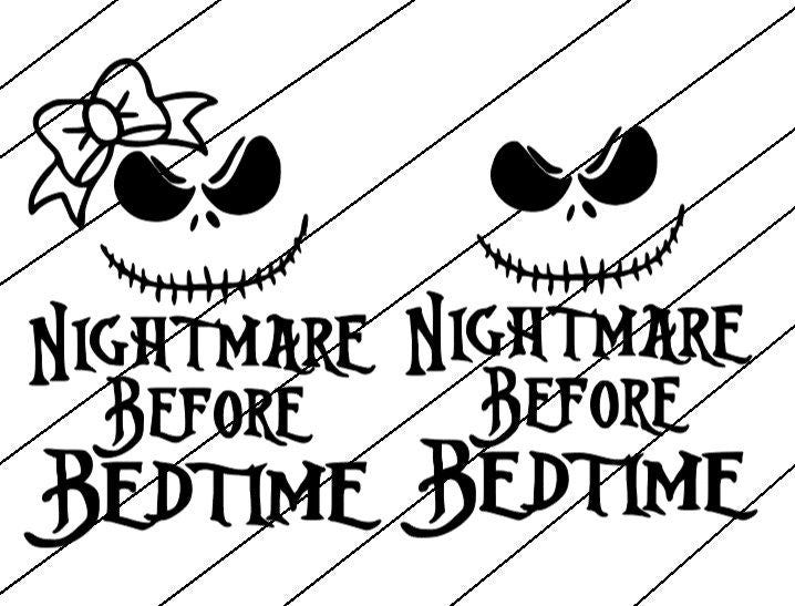 Nightmare before bedtime SVG