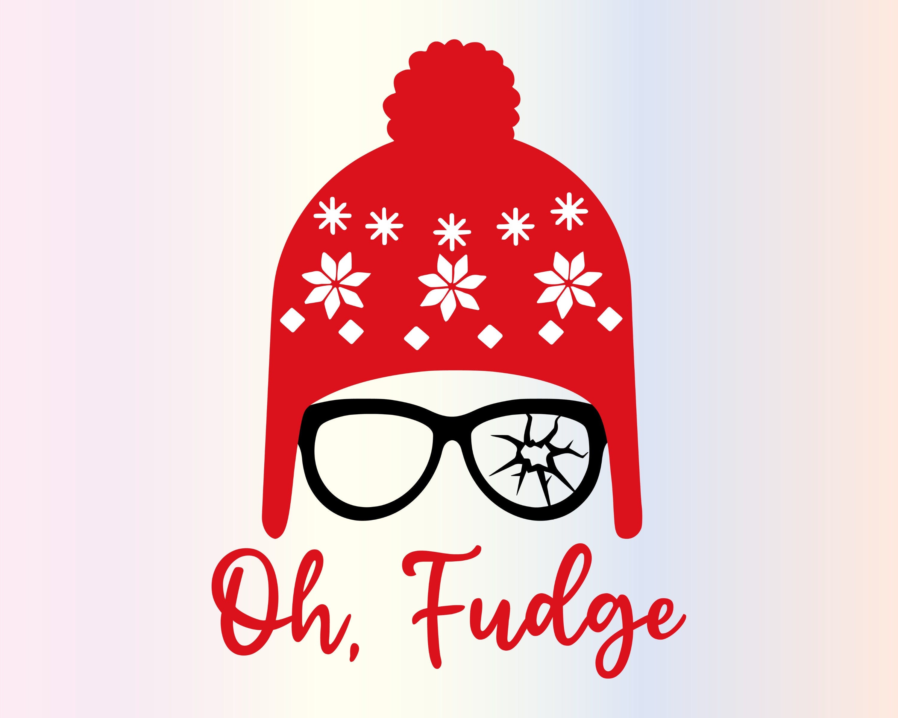 Oh Fudge Svg files for Cricut, Funny Kids Retro Christmas Movie Holiday Svg for Shirts, Sublimation Png Clipart Sticker, Instant Download