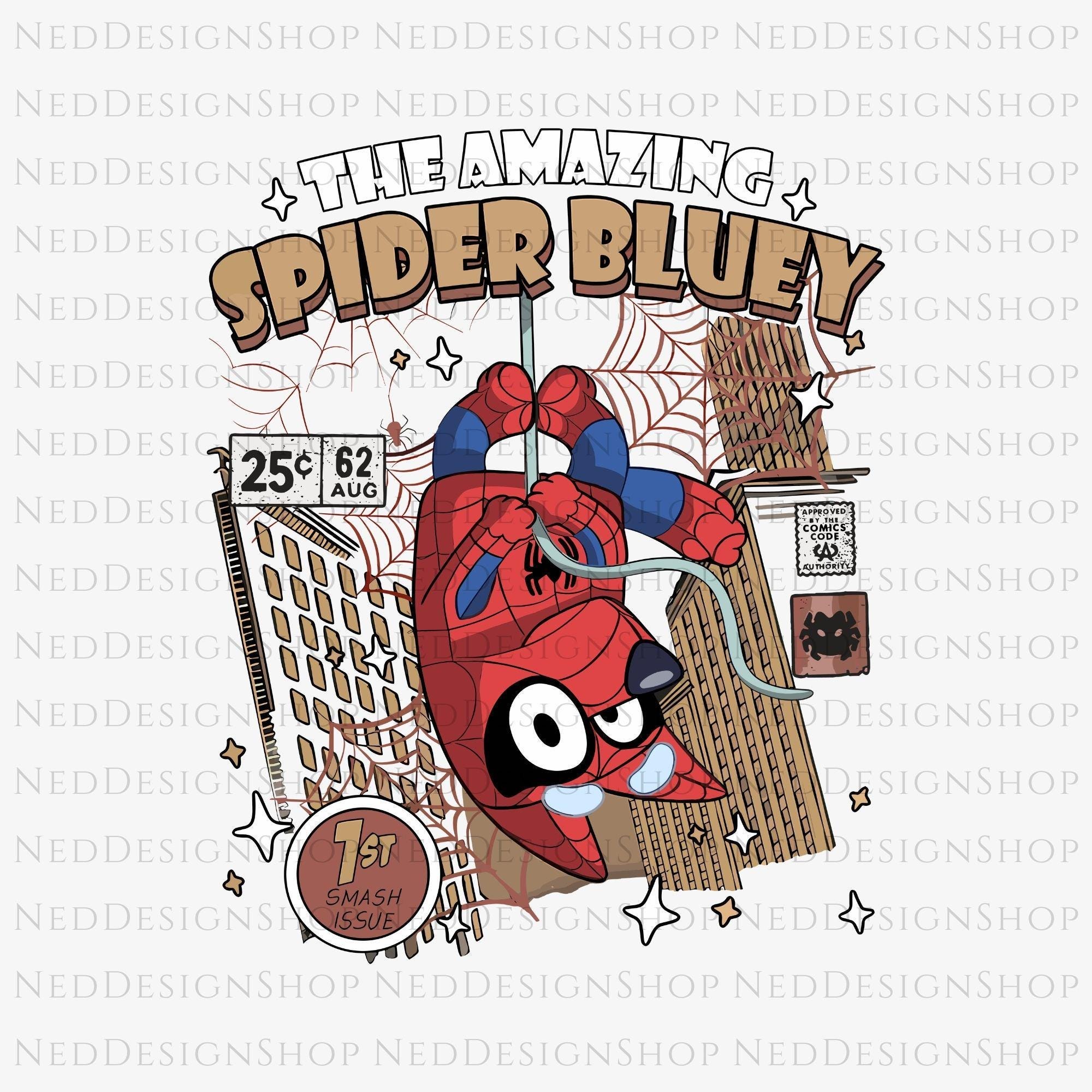 Amazing Across Spider Bluey Man Png Spiderman Png, Blue Dogs Png, Dog Family Png, Spiderman Png, Spider Bluey Png, Digital File, Only Png