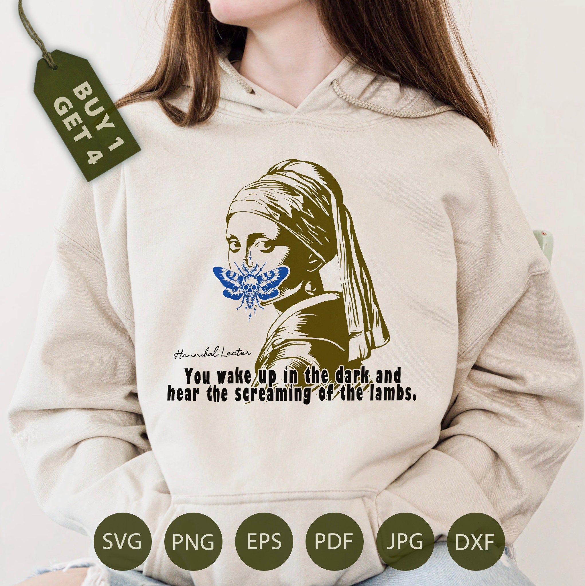 Moth PNG SVG, Scary Movie Svg, Movie Quotes Png, Hannibal Lector Saying Svg, The Silence of the Lambs Film Shirt Svg Png, Horror Png,TSH-133