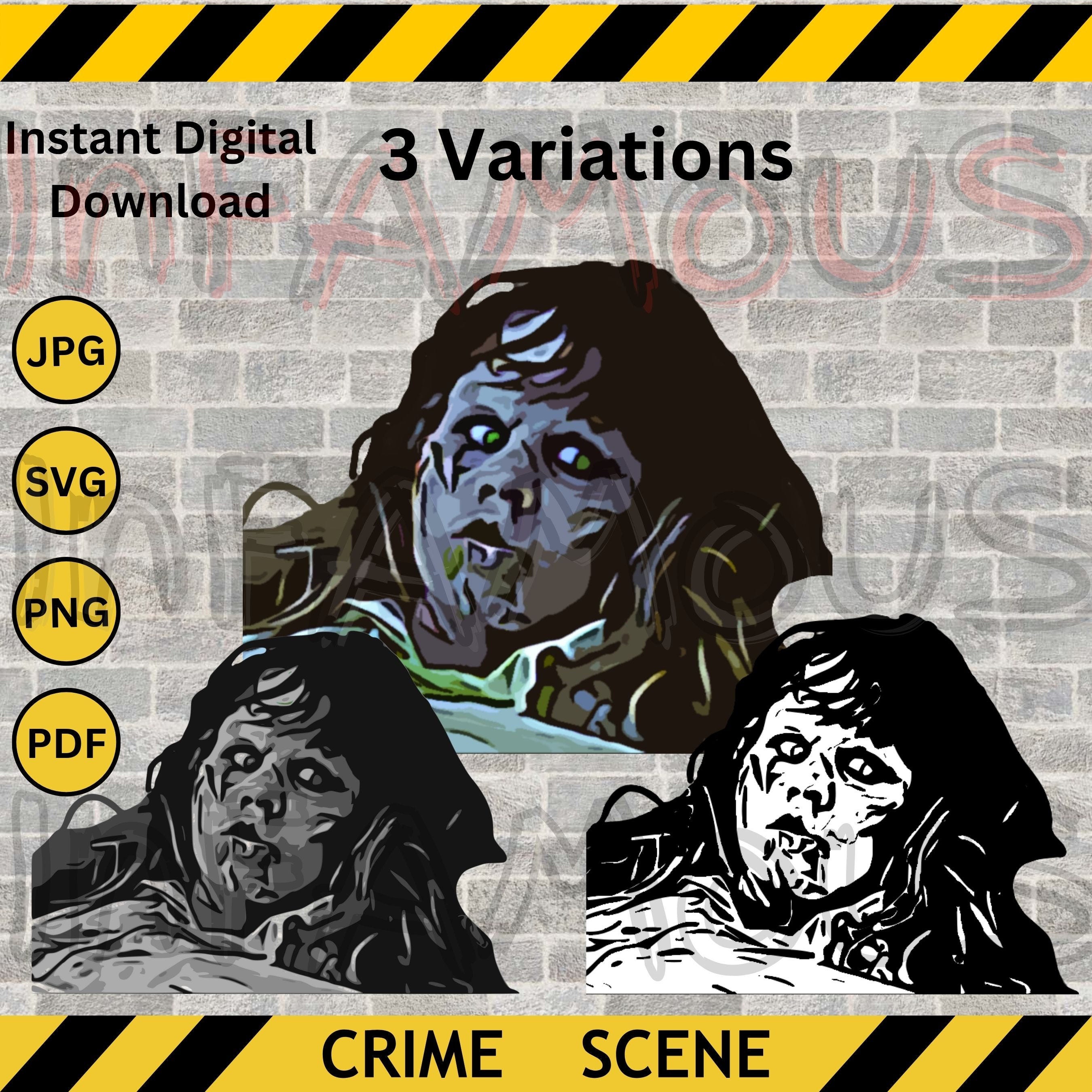Digital Download The Exorcist Horror Movie Image High Resolution Printable | SVG PNG PDF | Clip Art | jpg dxf eps wall art