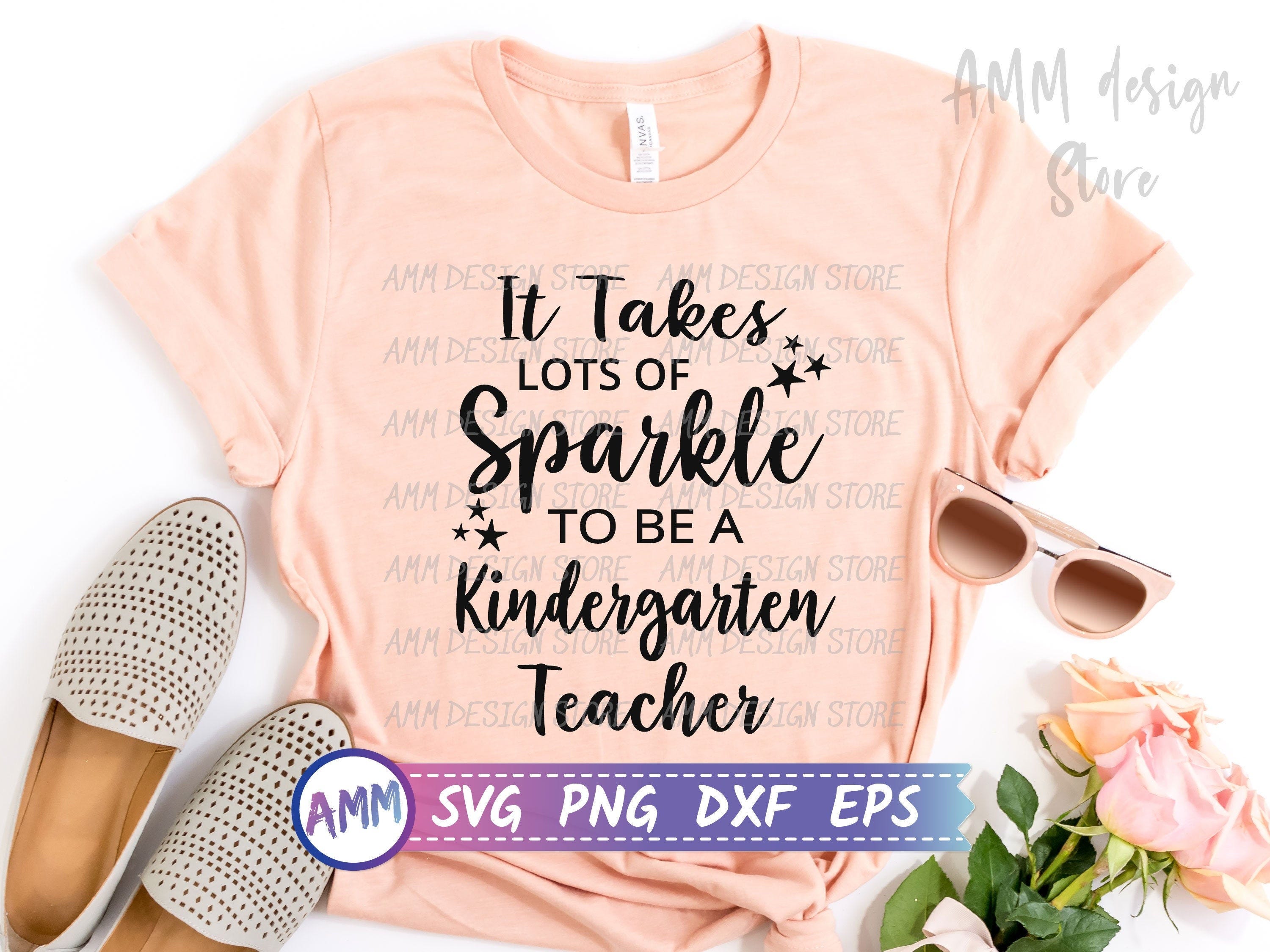 Kindergarten Teacher SVG, It Takes Lots of Sparkle to be a Kindergarten Teacher svg, funny Kindergarten Teacher svg, Eps, Dxf, Png