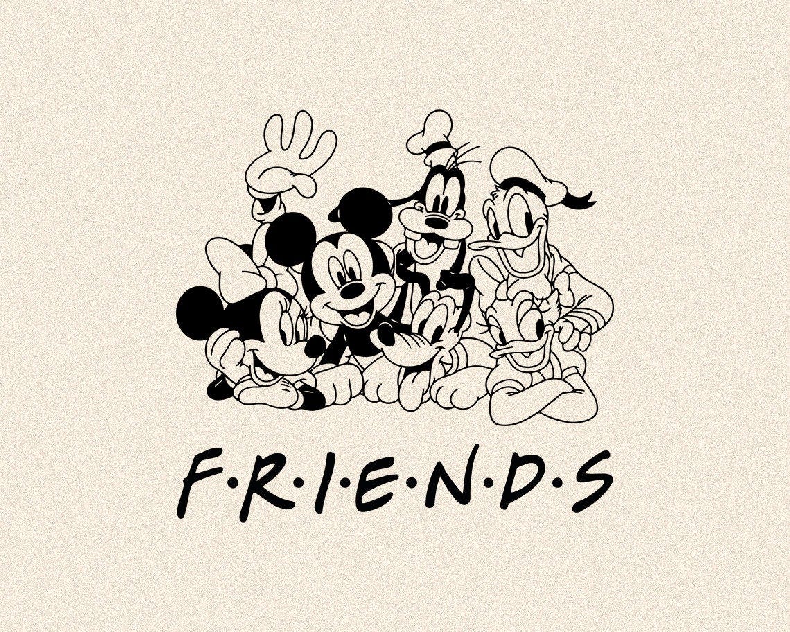 Mickey and Friends Svg Png Instant Download Printable Design Svg For Cricut Cutting File Vinyl Cut File