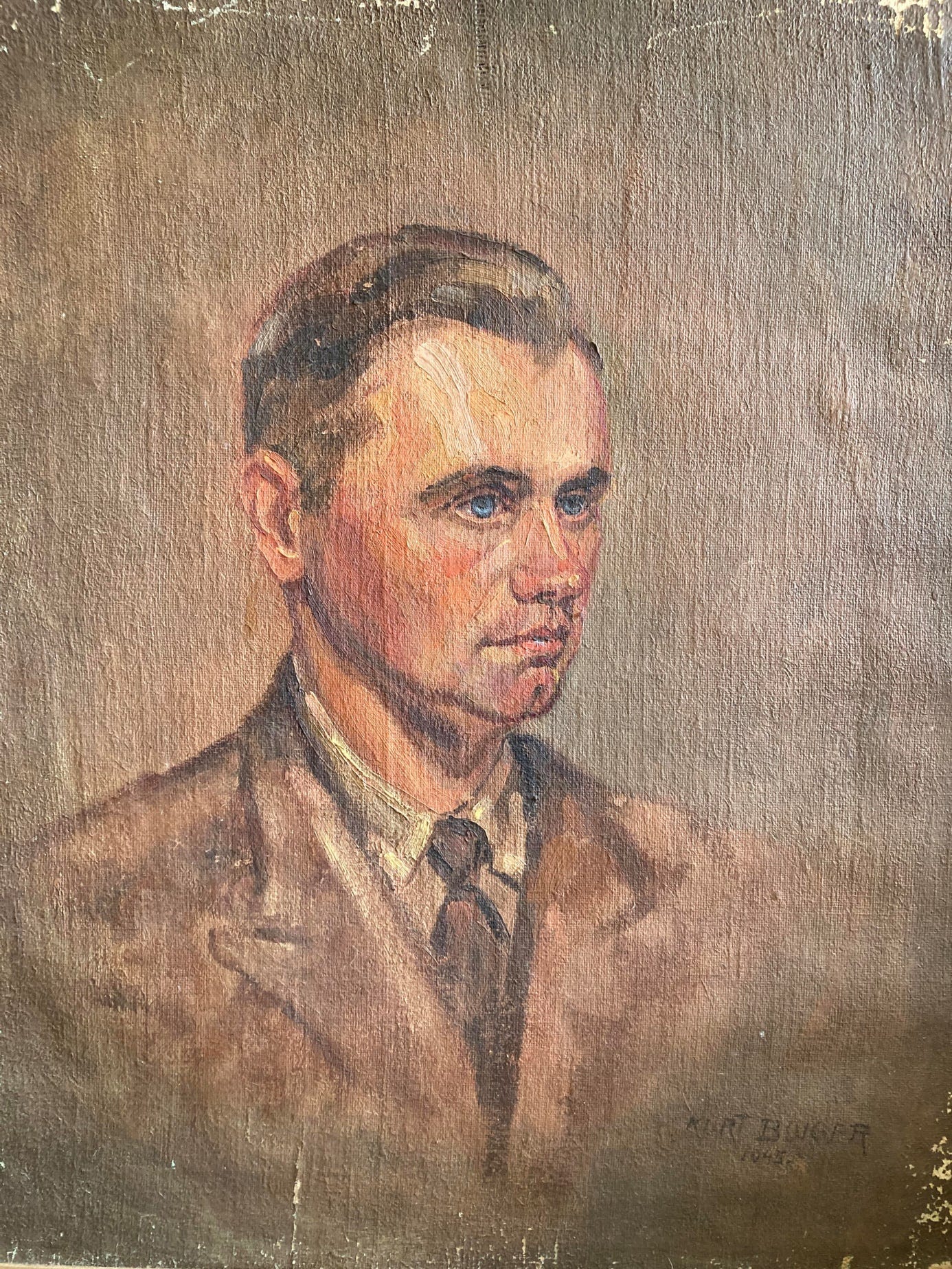 Retrato de Jacobus van Wilpe. Óleo sobre tela, Kurt Boiger, 1945. Acervo do autor.